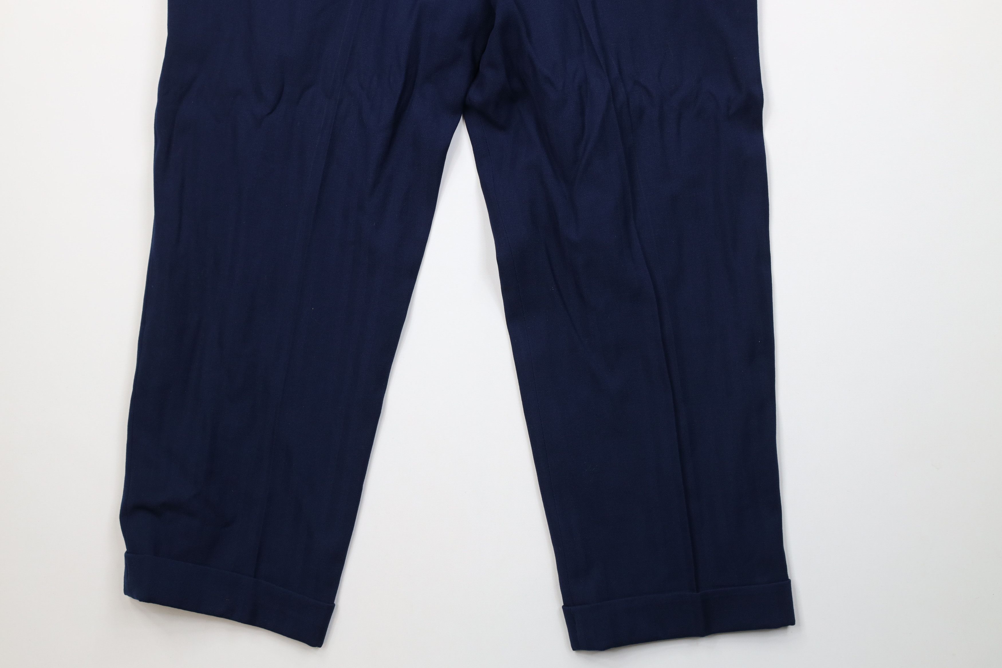 Vintage Vintage 50s Hollywood Regency Gabardine Herringbone Pants Size US 32 / EU 48 - 13 Thumbnail