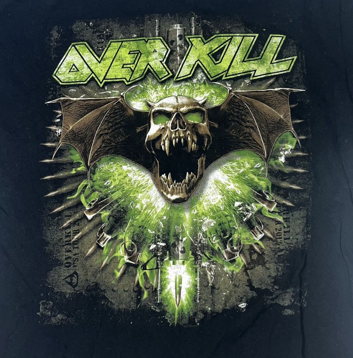 Band Tees Overkill 2013 Official Tour Shirt Size US XL / EU 56 / 4 - 2 Preview