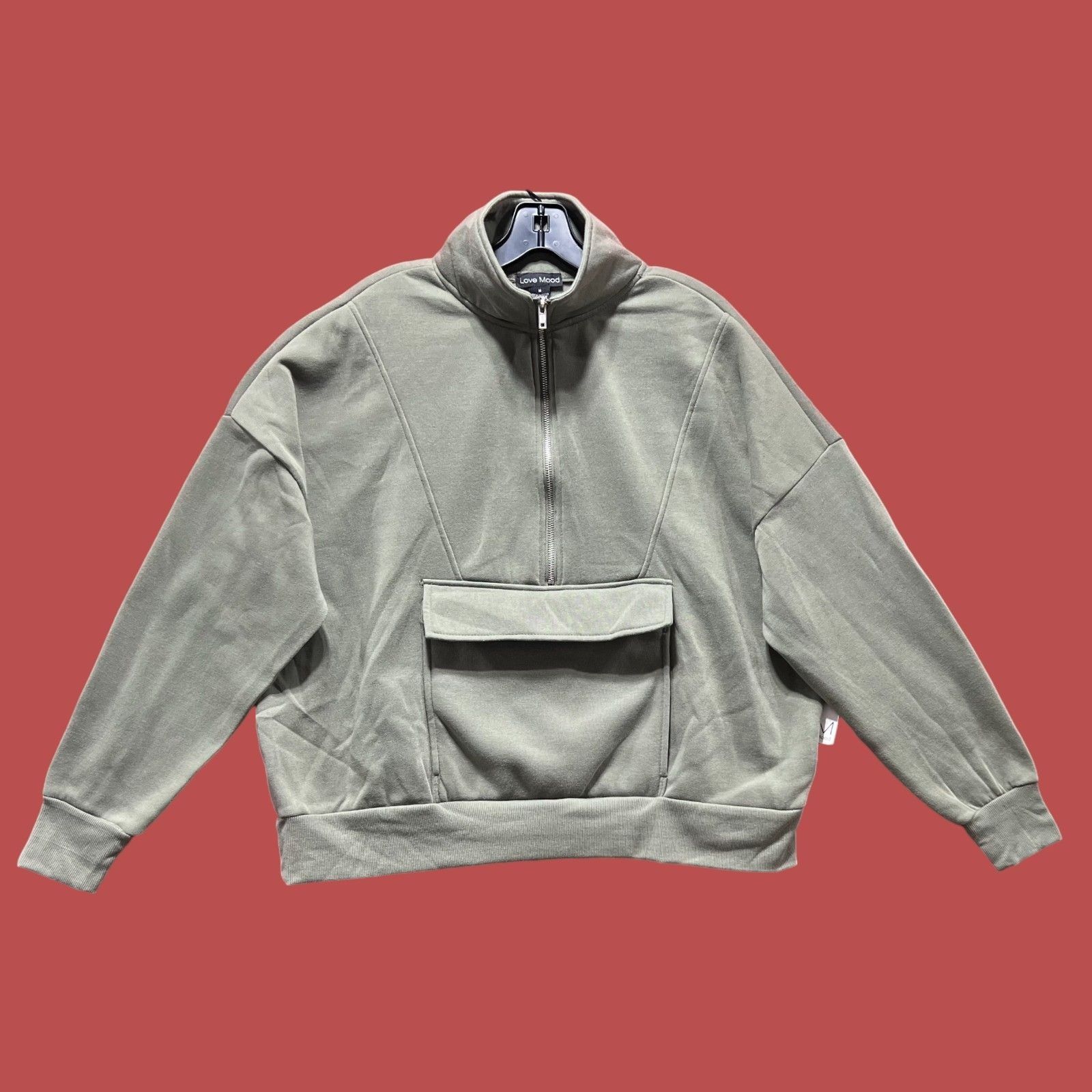 Other Love Mood - Women's Long Sleeve Sweatshirt With Kangaroo Poc Size M / US 6-8 / IT 42-44 - 1 Thumbnail