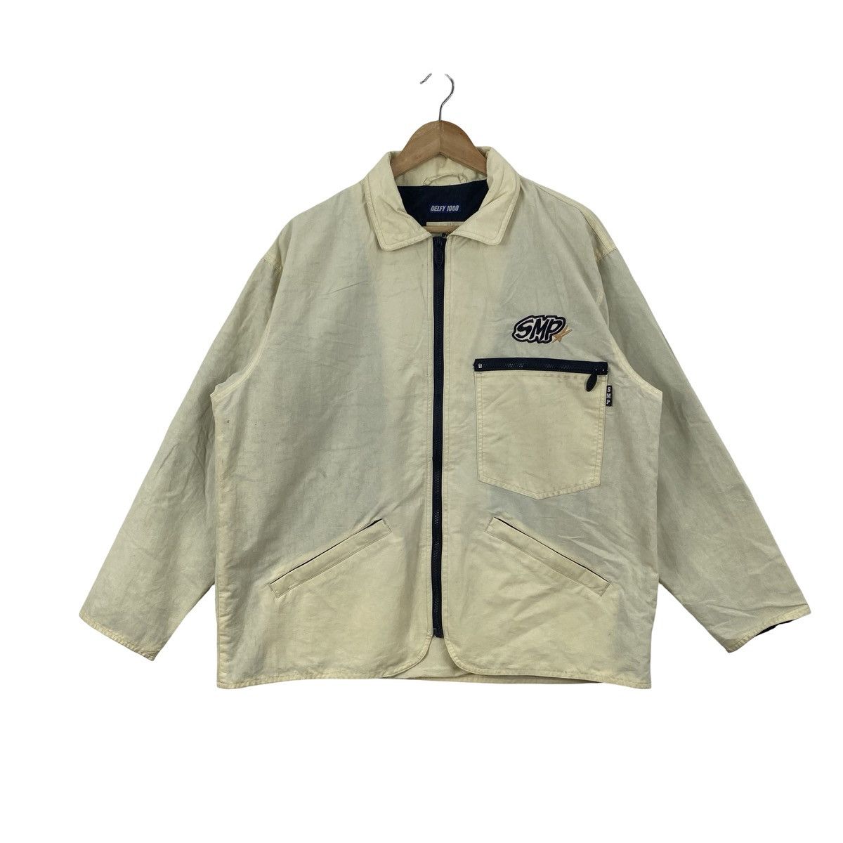 Vintage Vintage SMP DEFY 1000 Designed By Sporty Zip Up Work Jacket Size US XXL / EU 58 / 5 - 1 Thumbnail