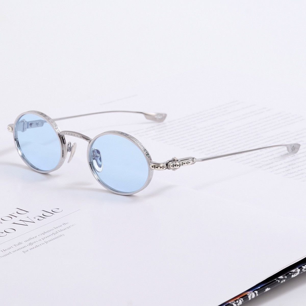 Chrome Hearts CHROME HEARTS HONEY DIPPED BRUSHED ALLOY SUNGLASSES Size ONE SIZE - 2 Thumbnail