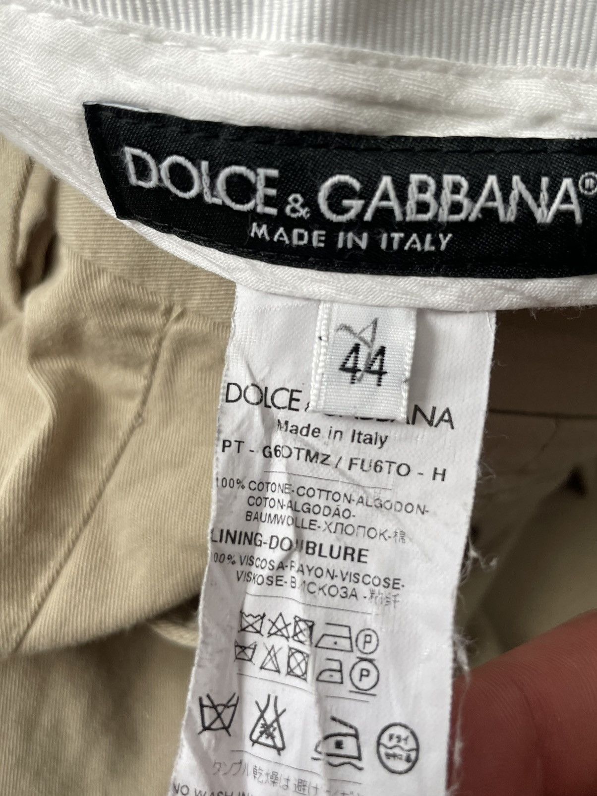 Dolce & Gabbana Dolce & Gabbana Beige Pants Bee Luxury RARE Size 27" / US 4 / IT 40 - 7 Thumbnail