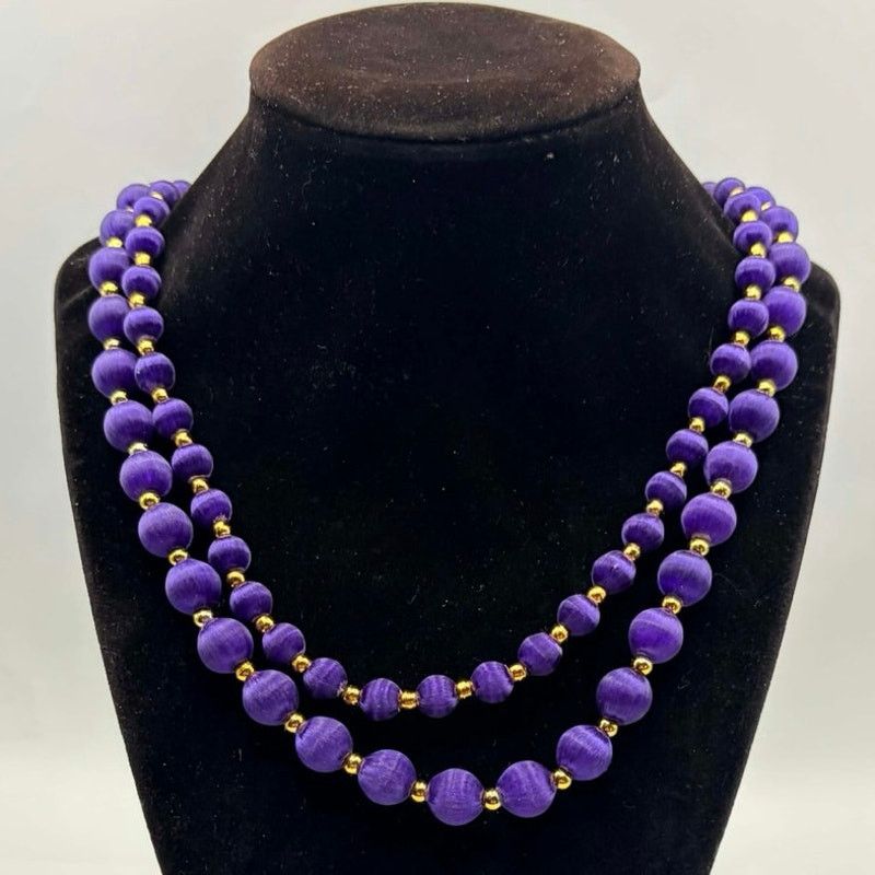 Other Purple Beaded Necklace Bundle Size ONE SIZE - 2 Thumbnail