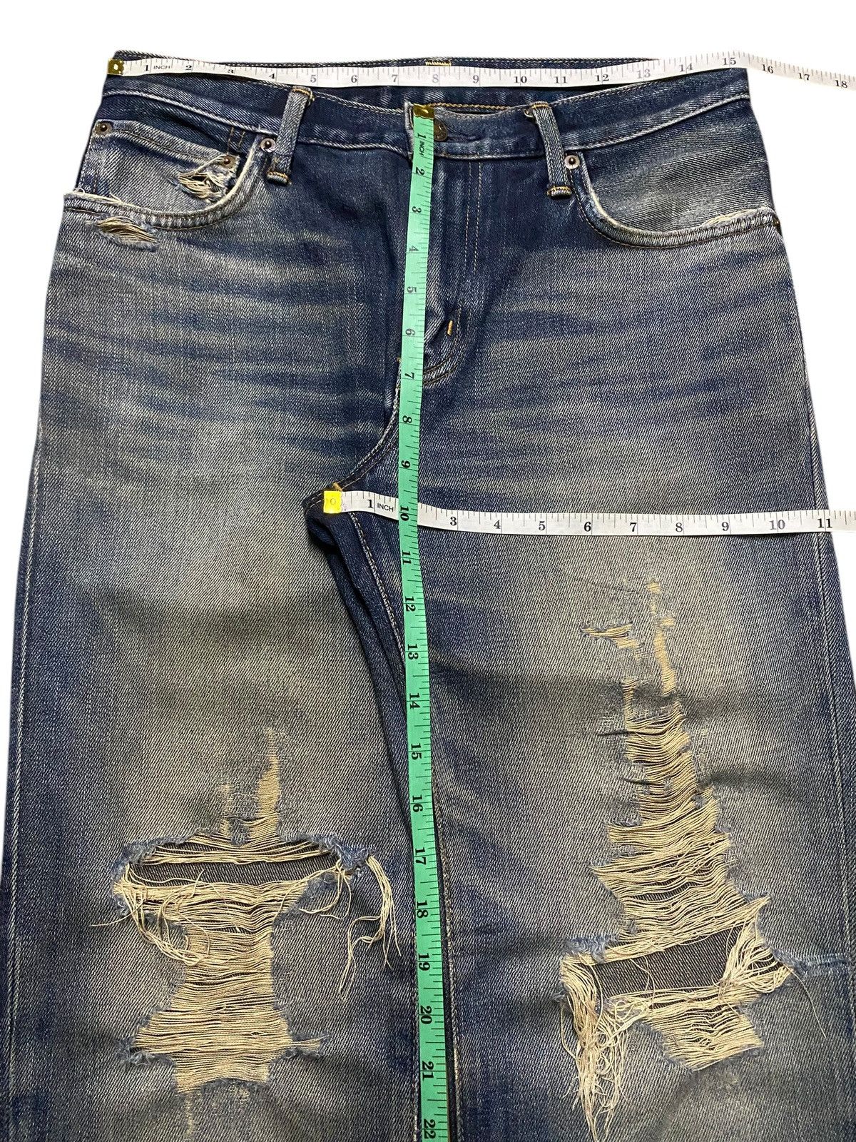 Edwin Vintage Japanese Brand Edwin 503 Distressed Slim Jeans Size US 30 / EU 46 - 14 Thumbnail