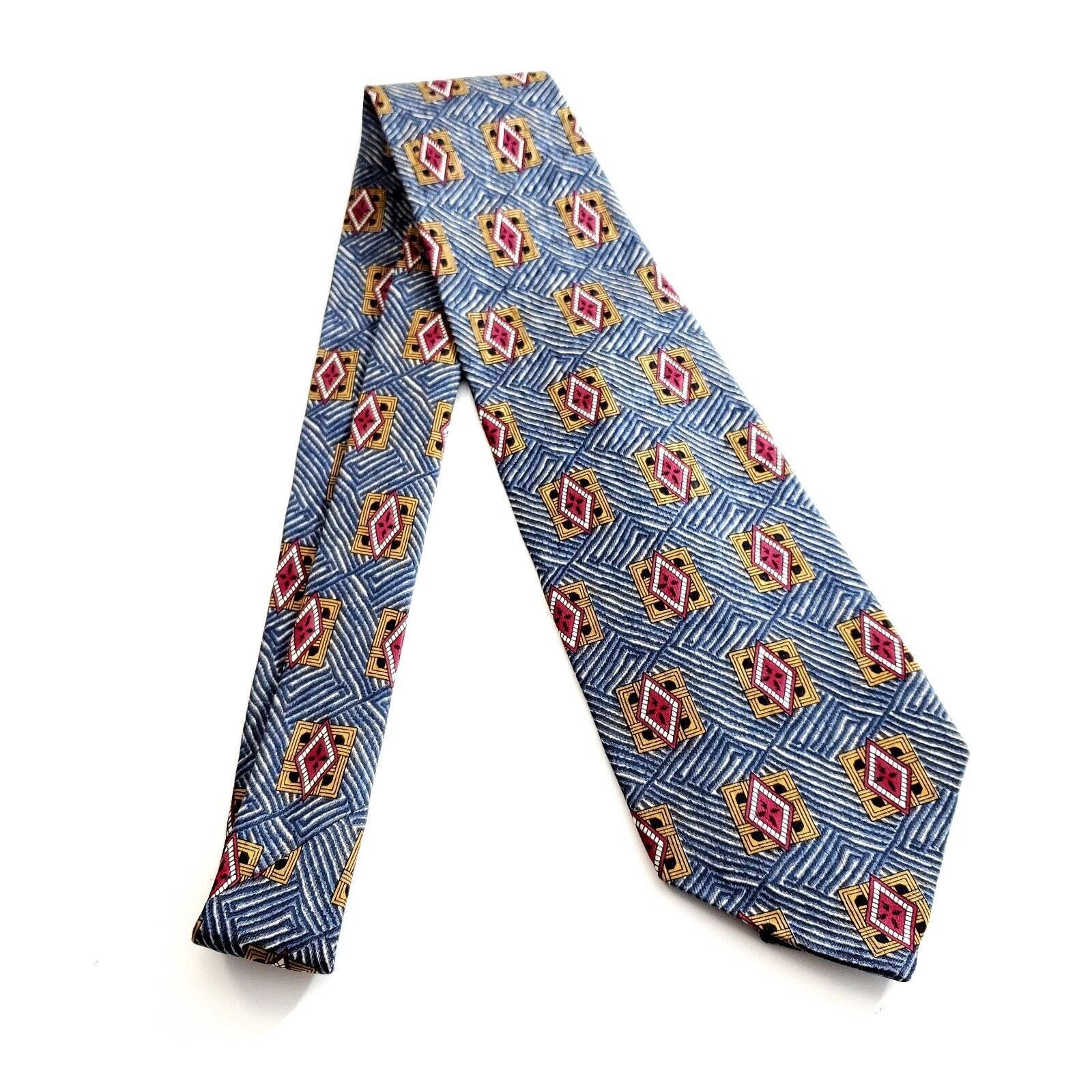 Robert Talbott Robert Talbott Best Of Class Mark Shale Blue Tan Abstract Sh Size ONE SIZE - 7 Thumbnail
