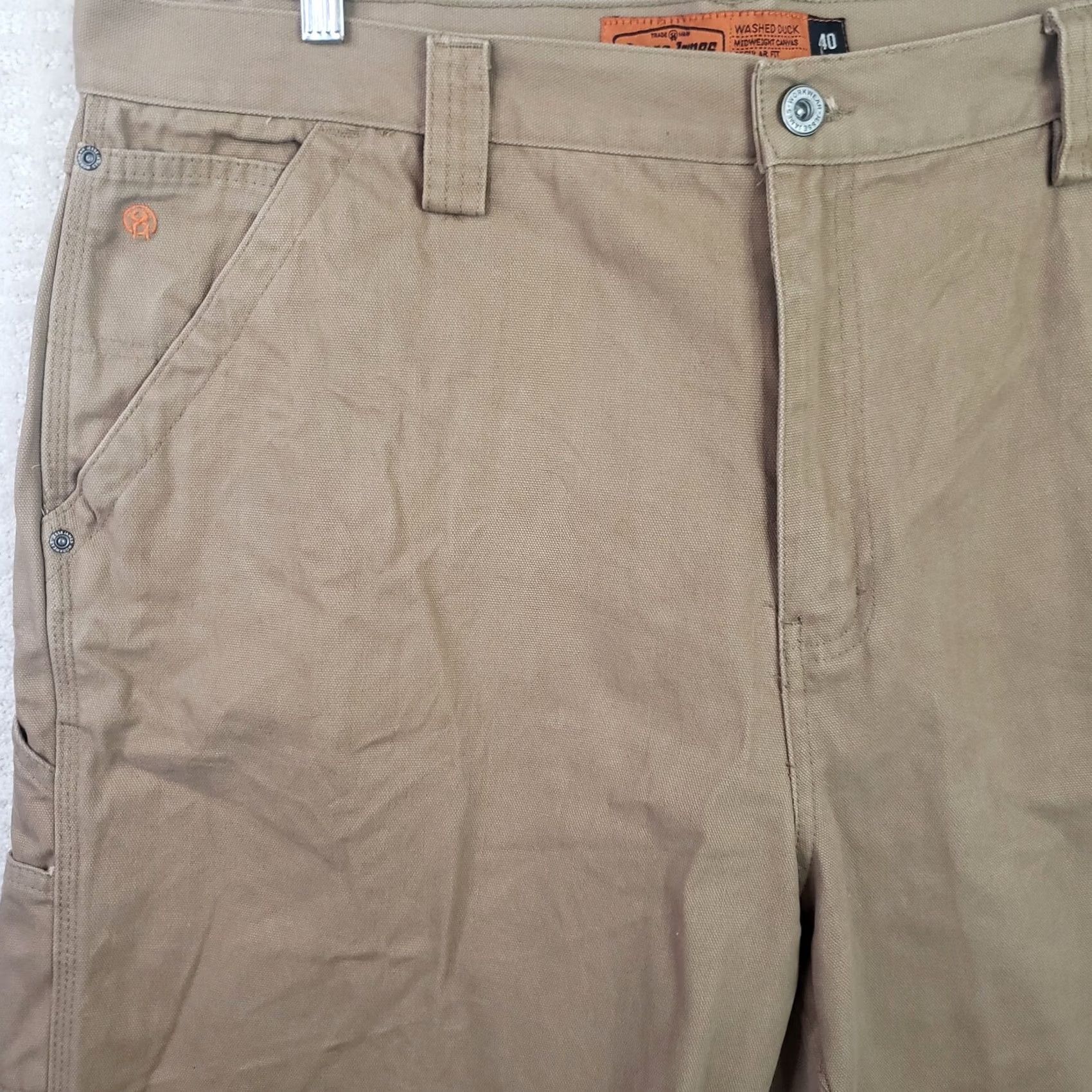 Vintage Jesse James Workwear Shorts Men's Regular Fit Brown Canvas Cargo Pocket 40x10 Workwear Size US 40 / EU 56 - 2 Thumbnail