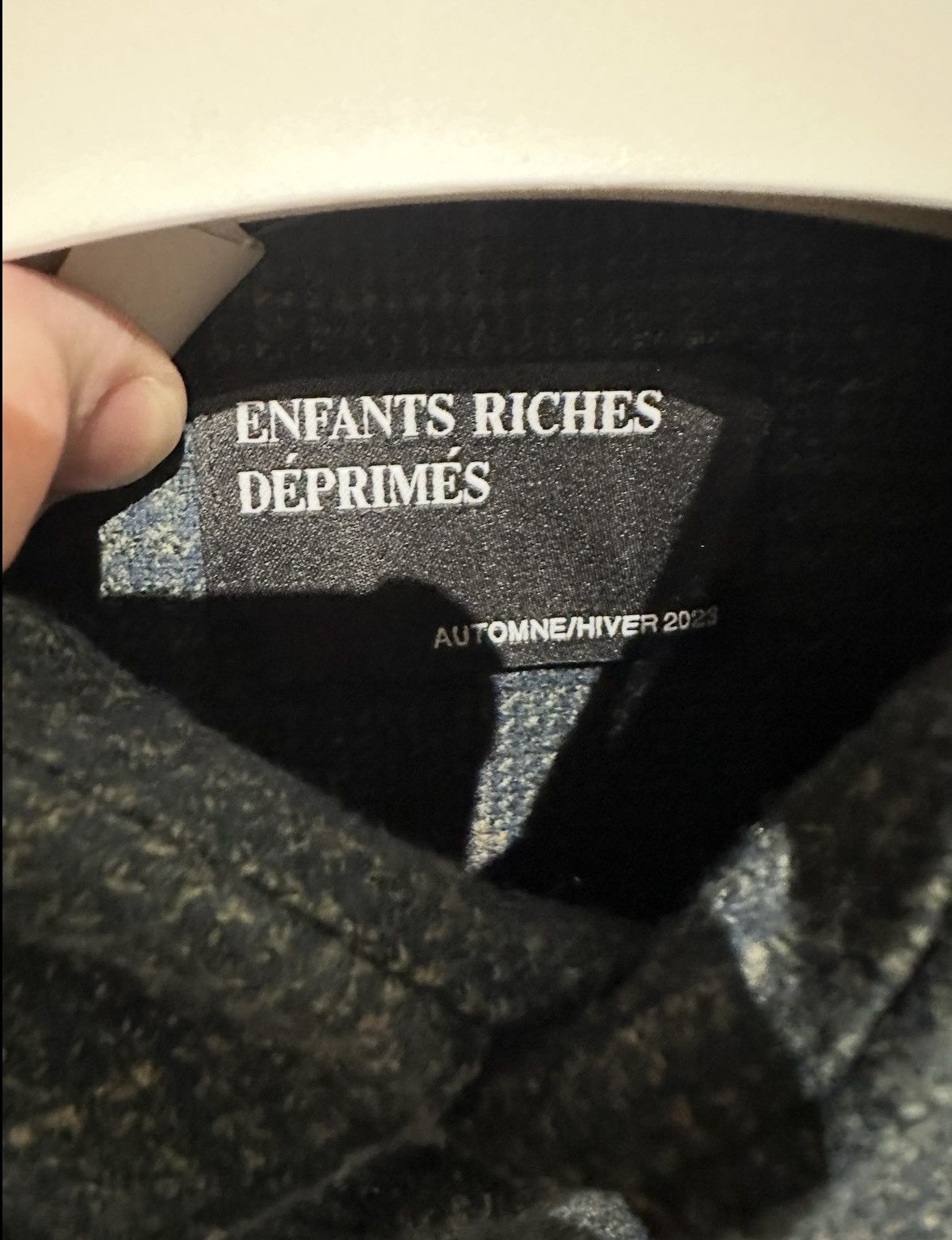 Enfants Riches Deprimes ERD Navy Flannel Button Up Size Medium Size US M / EU 48-50 / 2 - 4 Thumbnail