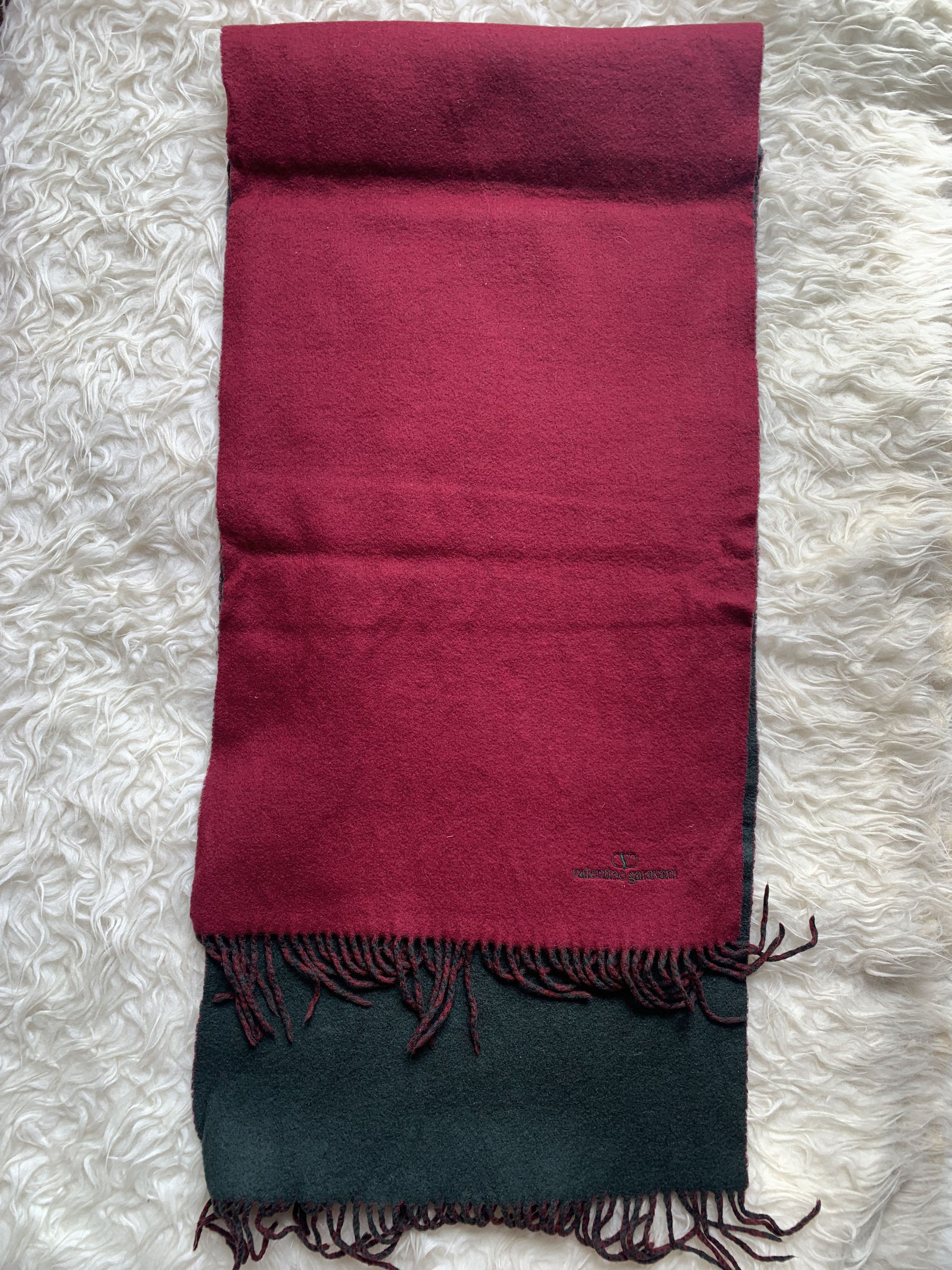 Valentino Valentino Garvani reversible Cashmere Scarf Red and Green Size ONE SIZE - 4 Thumbnail