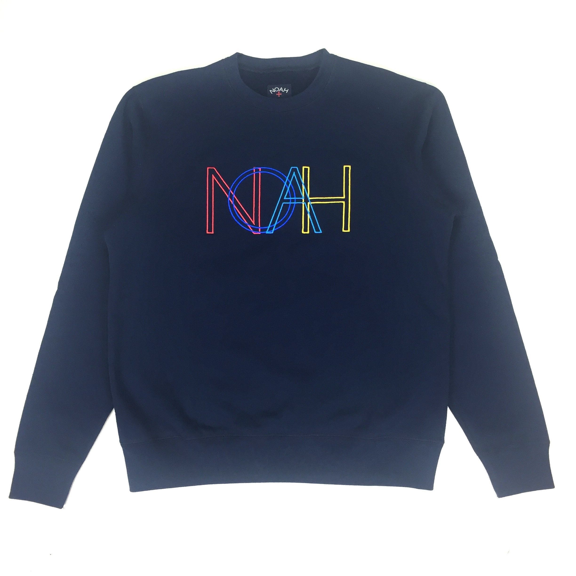 Noah Noah Navy Retro Logo Embroidered Sweatshirt DS Size US M / EU 48-50 / 2 - 1 Preview