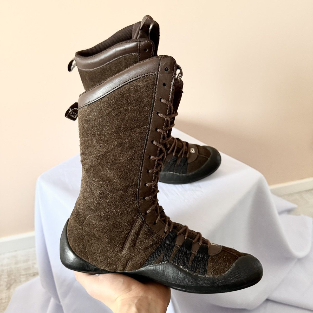 Dirk Bikkembergs Vintage Boxing Biker High Sneakers Boots Like Kostadinov Y2K Size US 9 / IT 39 - 8 Thumbnail