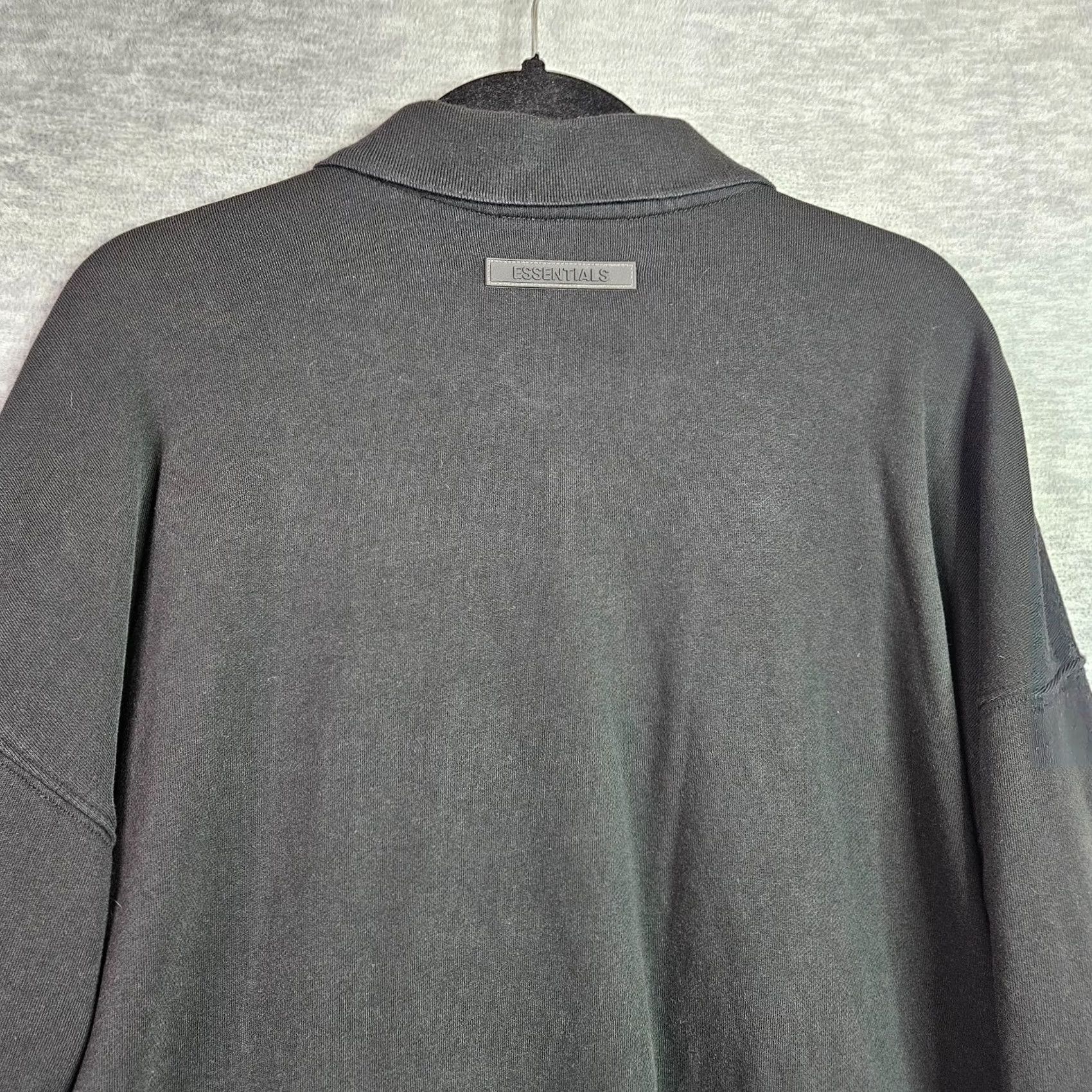 Fear of God Fear of God Men's Polo Sweatshirt Black Size M Cotton Sweatshirt Size US M / EU 48-50 / 2 - 3 Thumbnail