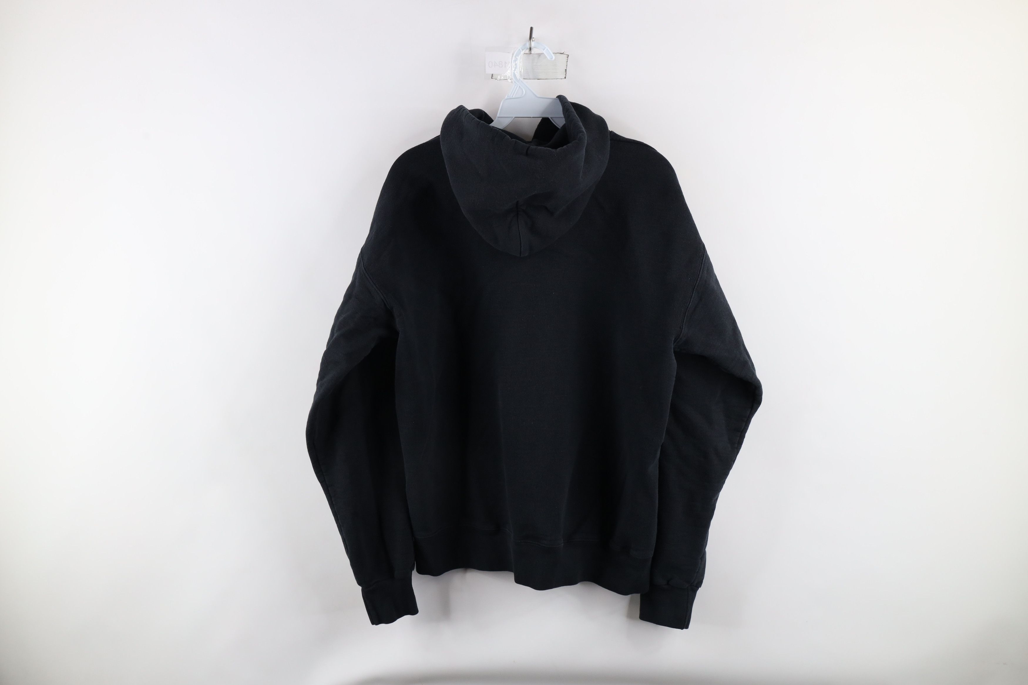 Vintage Vintage 90s Streetwear Heavyweight Hoodie Sweatshirt Black Size US M / EU 48-50 / 2 - 7 Thumbnail