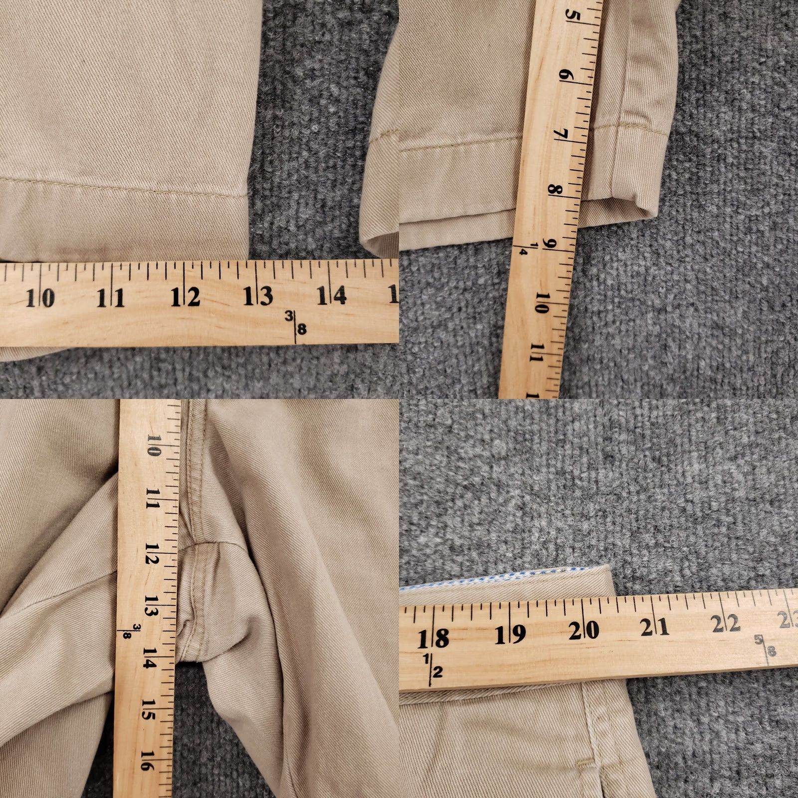 Chaps Chaps Shorts Mens 40 Beige Chino Mid Rise Flat Front Cotton Pockets Casual Size US 40 / EU 56 - 8 Thumbnail