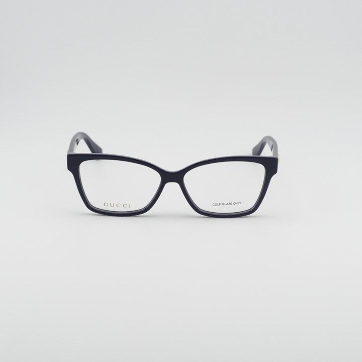 Gucci Gucci GG0634O 004 Eyeglasses Blue 55mm Cat Eye Frame Size ONE SIZE - 2 Thumbnail
