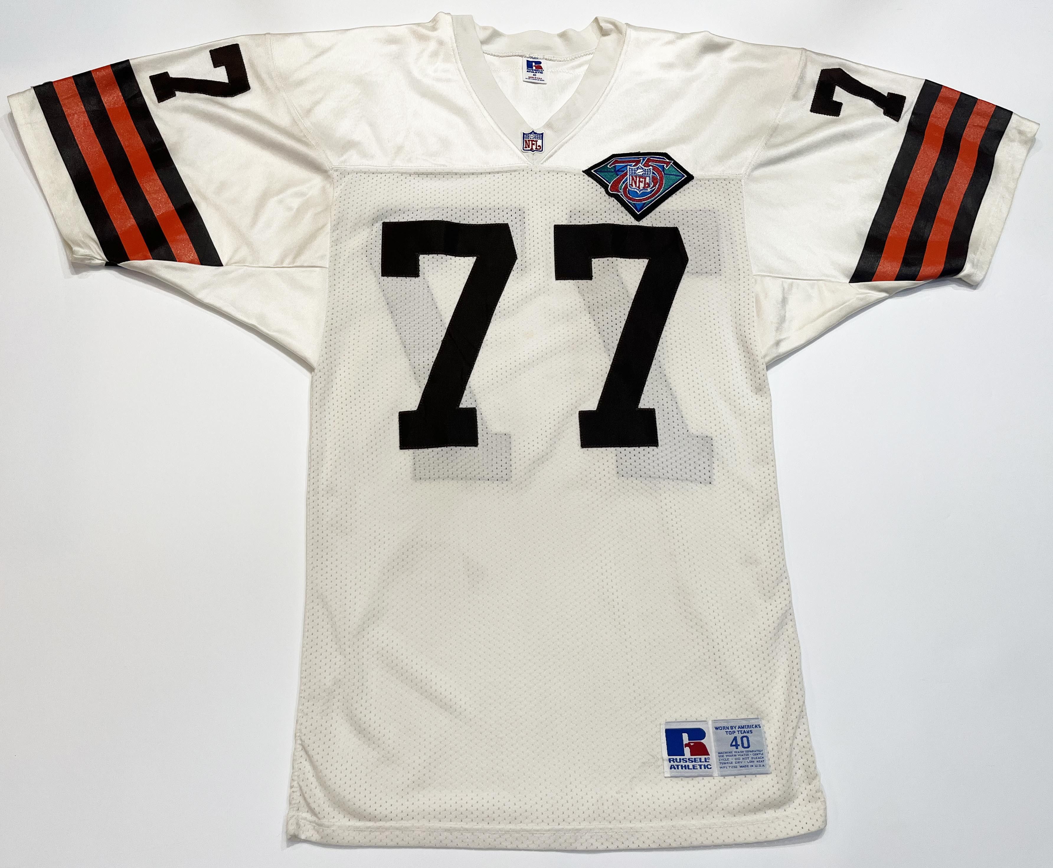 Russell Athletic Vintage Russell NFL 75th Cleveland Browns ALZADO #77 Jersey Size US M / EU 48-50 / 2 - 1 Thumbnail
