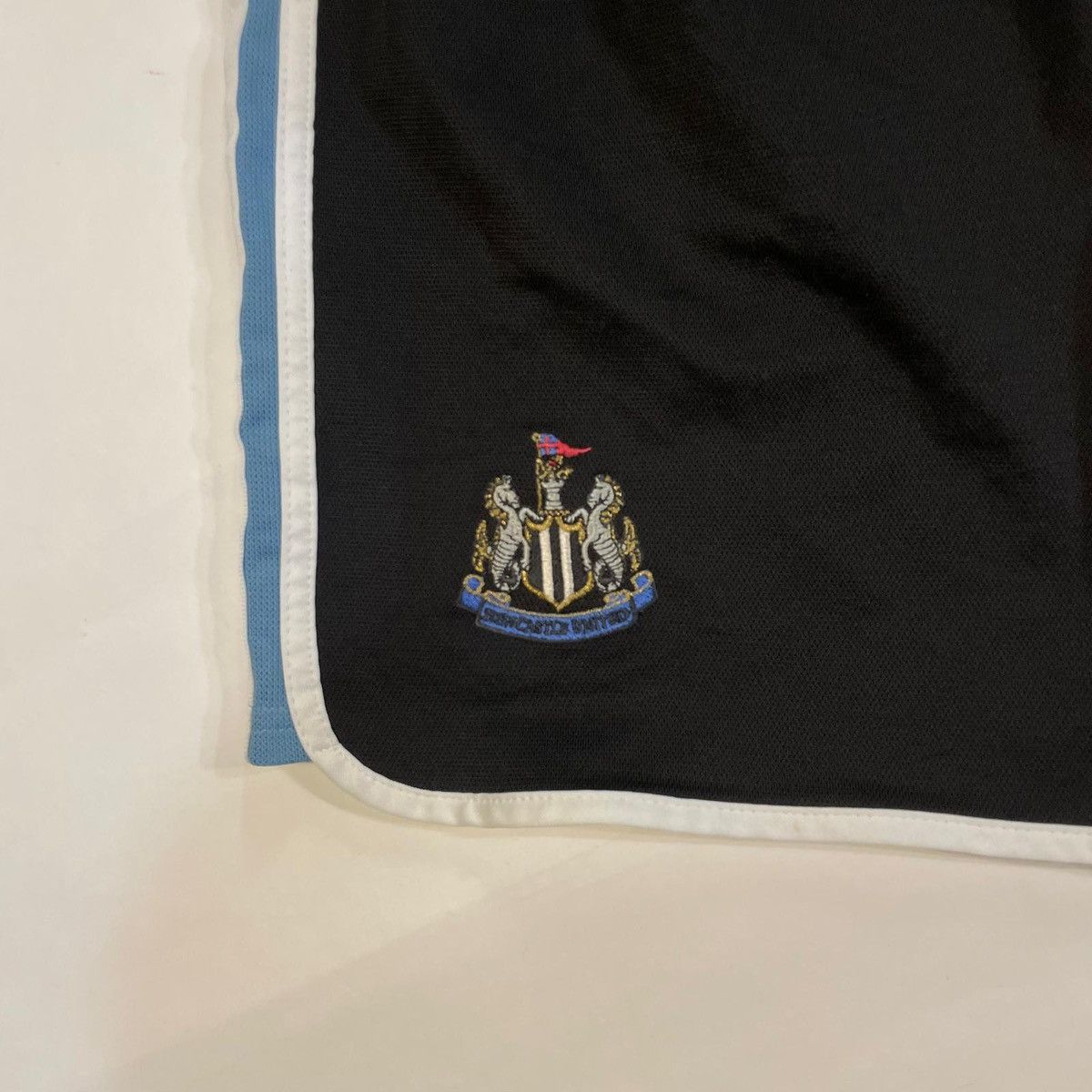 Adidas Black and blue Newcastle United Adidas shorts vintage 90s Size US 36 / EU 52 - 6 Thumbnail