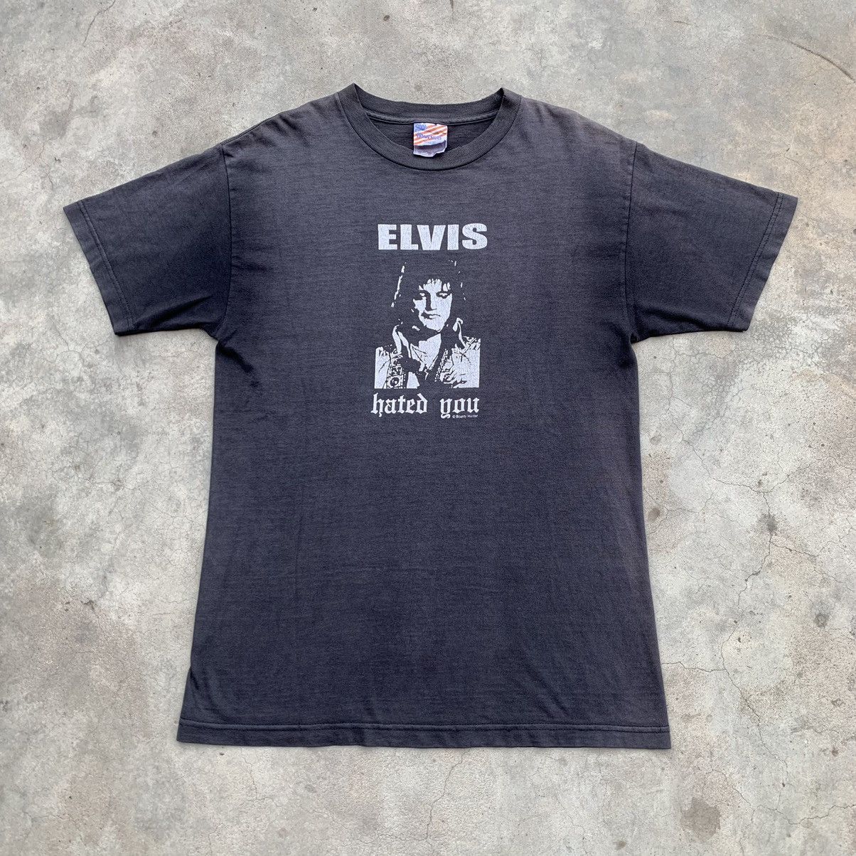 image of Band Tees x Rock Band The Fade Elvis Hate You X Bounty Hunter in Black, Men's (Size Medium)