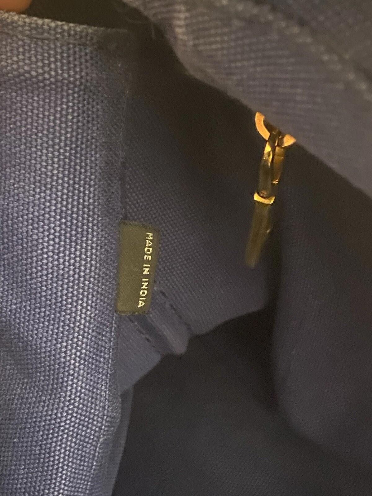 Prada Prada Canapa large size blue canvas hand shoulder tote bag Size ONE SIZE - 12 Thumbnail