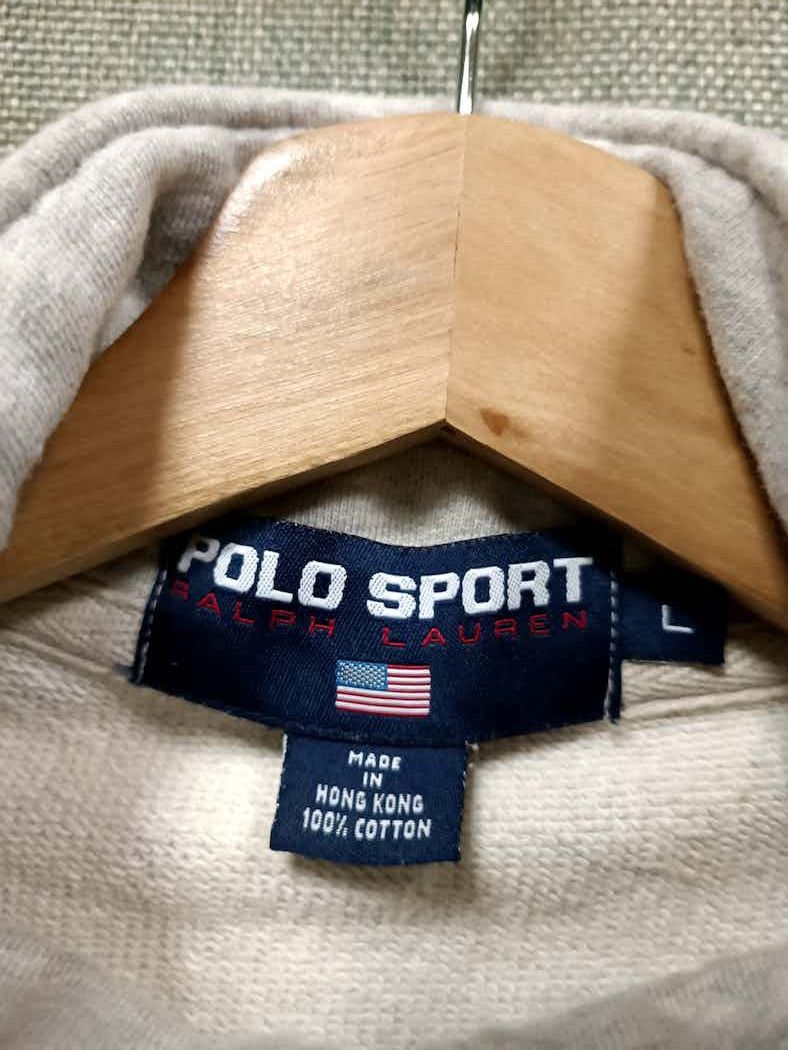 Polo Ralph Lauren vintage 90 sweatshirt half zipper polo sport ralph lauren Size US L / EU 52-54 / 3 - 4 Thumbnail