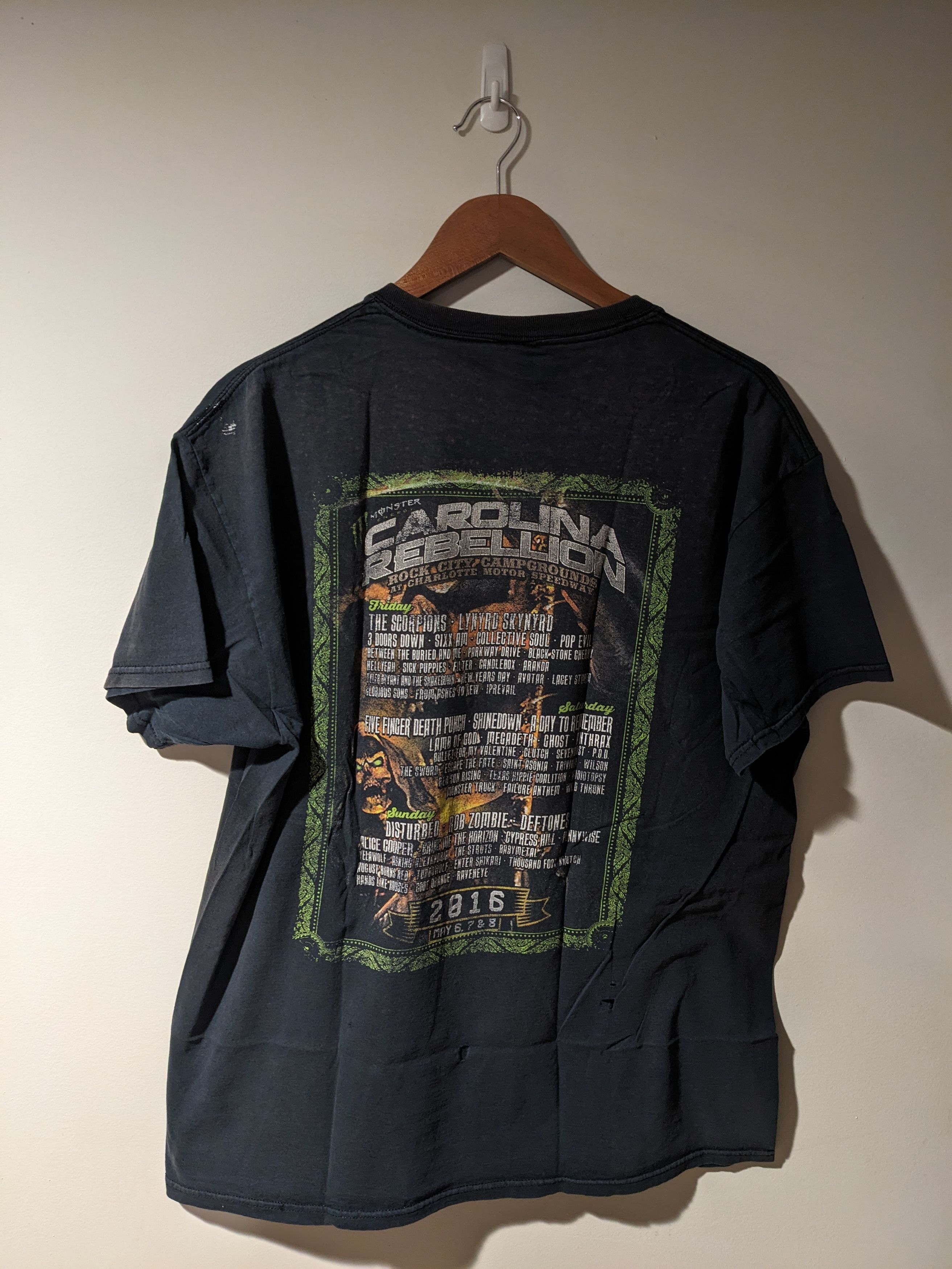 Band Tees × Vintage Vintage Carolina Rebellion Tour 2016 Music X-Large T-Shirt Size US XL / EU 56 / 4 - 11 Thumbnail
