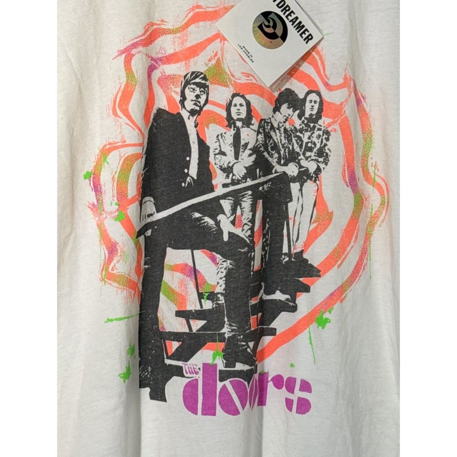 Daydreamer Daydreamer The Doors Spiral Merch Tee Vintage White Small Size S / US 4 / IT 40 - 3 Thumbnail
