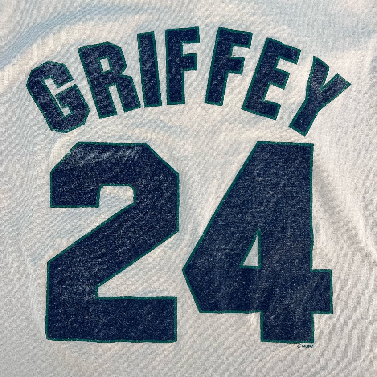 Majestic × Vintage 90s MLB Seattle Mariners Ken Griffey Jr tshirt 1990 vintage Size US L / EU 52-54 / 3 - 5 Thumbnail