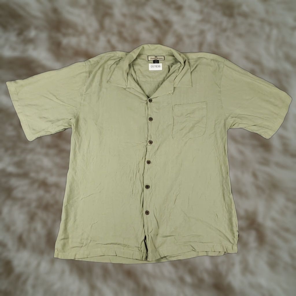Tommy Bahama Tommy Bahama Shirt Mens 2XL Beige Silk Hawaiian Button Up Short Sleeve Aloha Classic Size US XXL / EU 58 / 5 - 1 Thumbnail