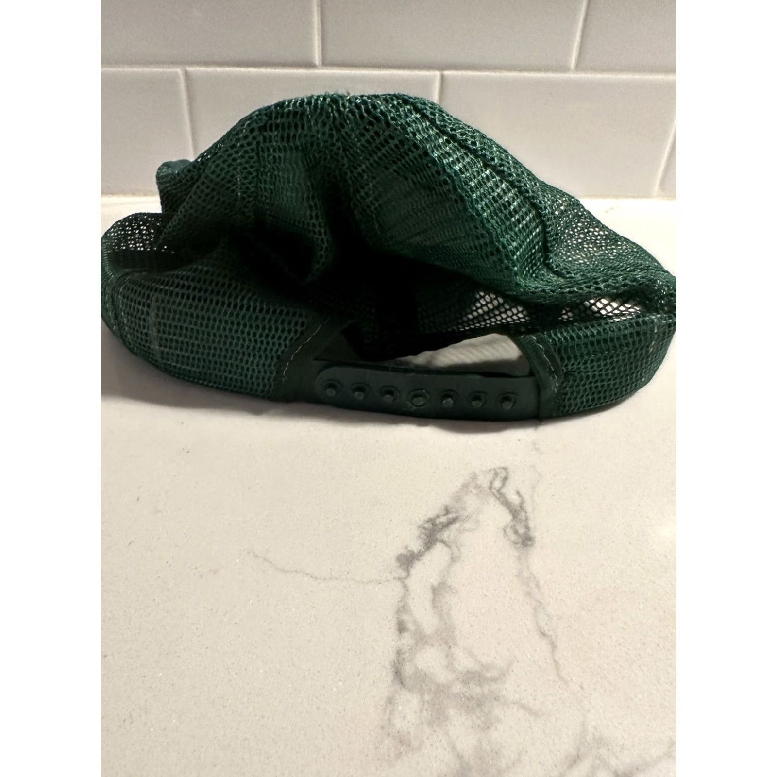 Vintage VINTAGE Interstate Batteries SnapBack Hat Green Mens One Size Distressed Size ONE SIZE - 4 Thumbnail