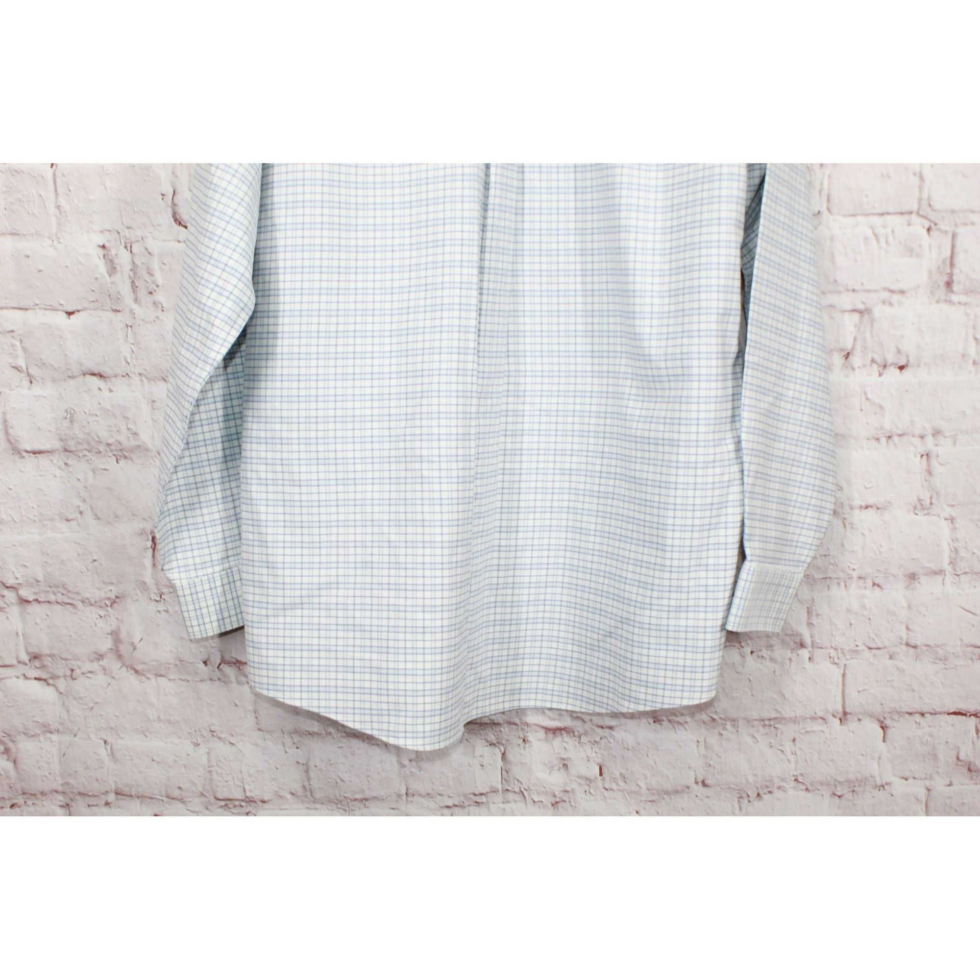 L.L. Bean × Oxxford Clothes LL Bean Mens Wrinkle Free Oxford Cloth Shirt White Striped Size US L / EU 52-54 / 3 - 5 Thumbnail