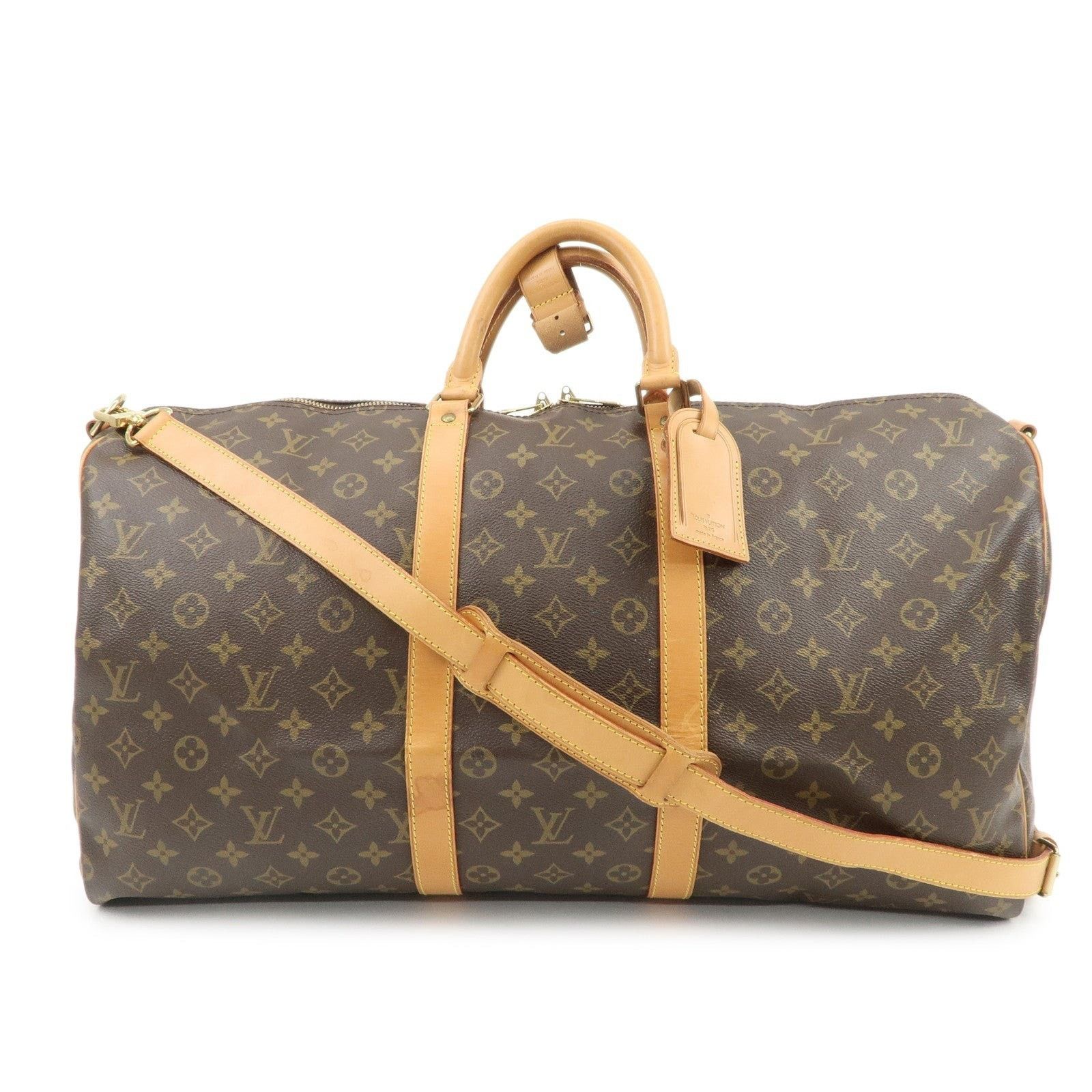 Louis Vuitton Louis Vuitton Monogram Keepall Bandouliere 55 Duffle Bag Size ONE SIZE - 1 Thumbnail