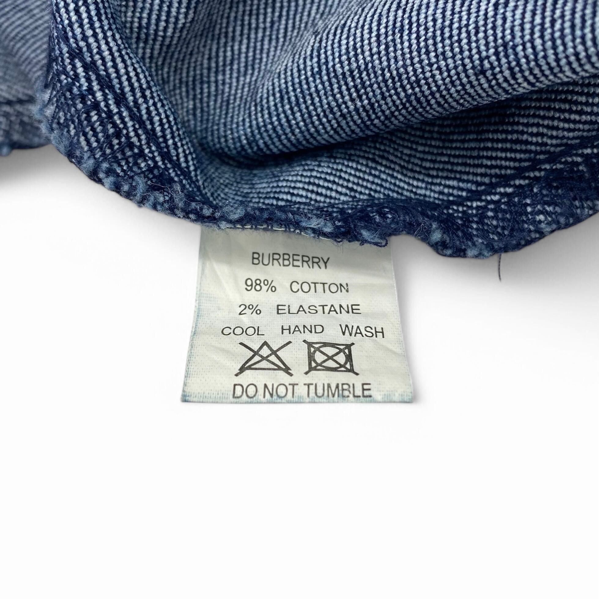 Burberry Ladys Burberry Indigo Denim Jacket Nova Check Size US S / EU 44-46 / 1 - 5 Thumbnail
