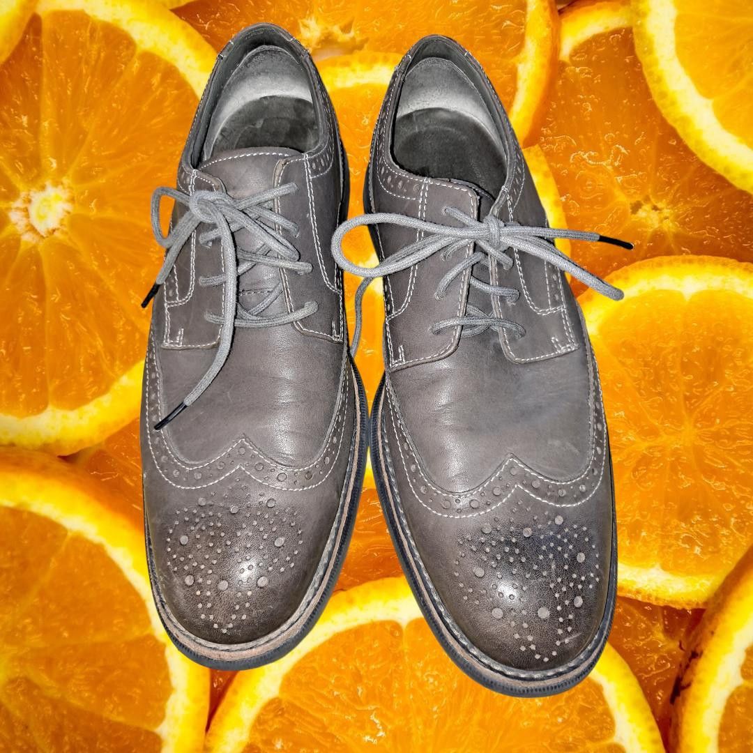 Sperry Sperry Gray Brown Wing Tip Oxfords Size US 10.5 / EU 43-44 - 2 Thumbnail
