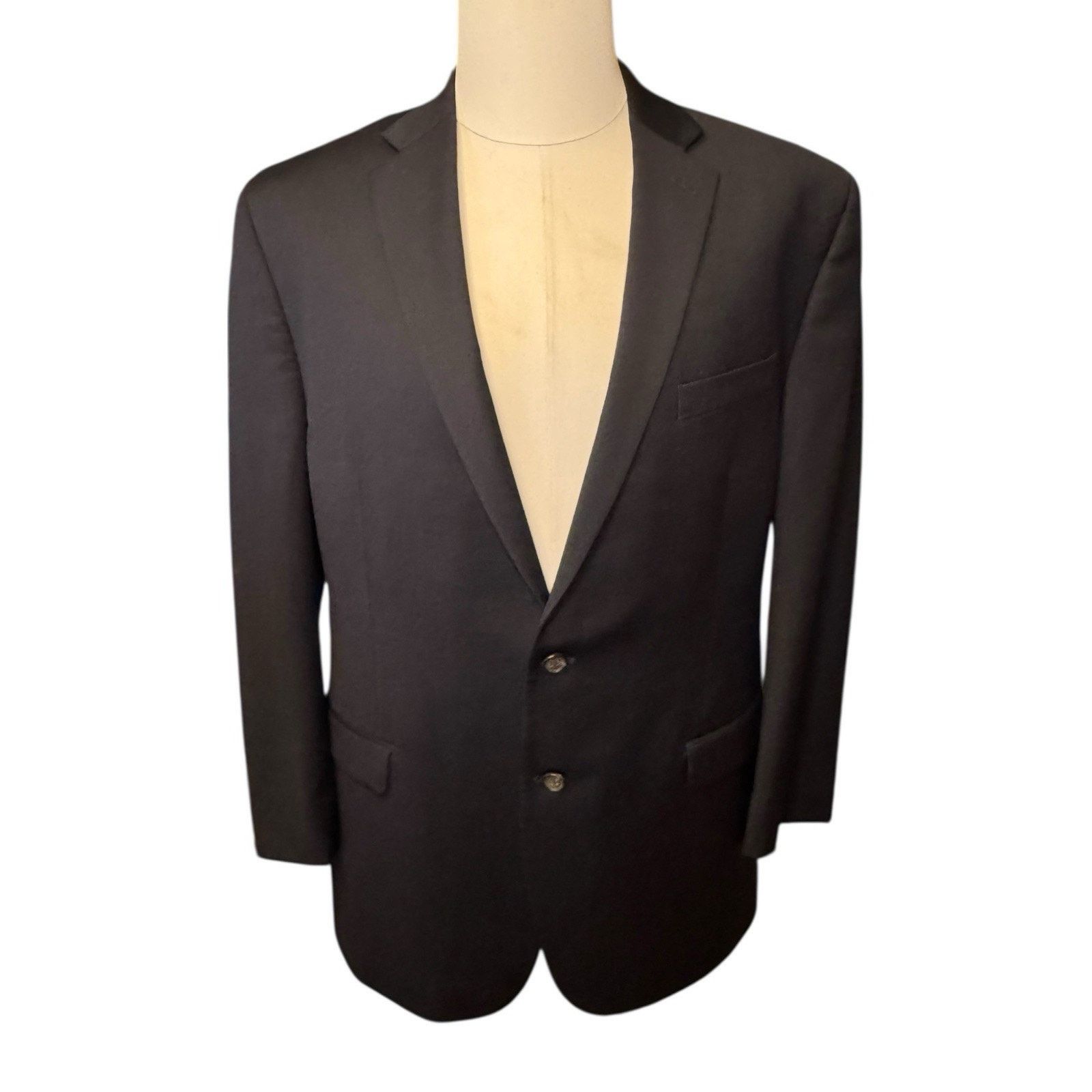 Lauren Ralph Lauren Ralph Lauren Men’s 44L Wool Navy Blue Sport Coat Blazer Size 44L - 1 Thumbnail