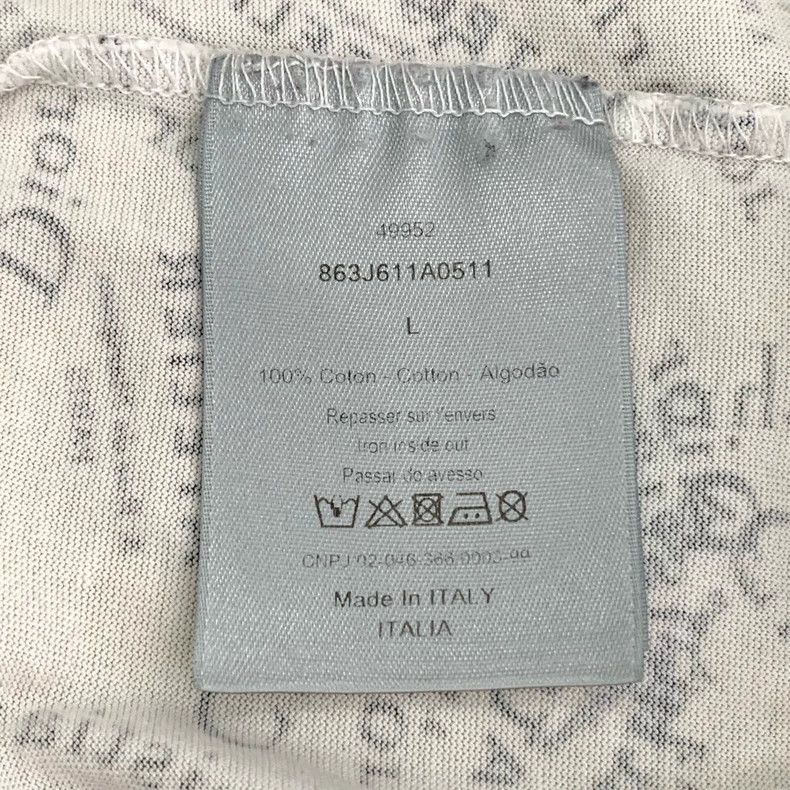 Dior Dior Slogan logo full print white round-neck cotton short-s Size US L / EU 52-54 / 3 - 7 Thumbnail