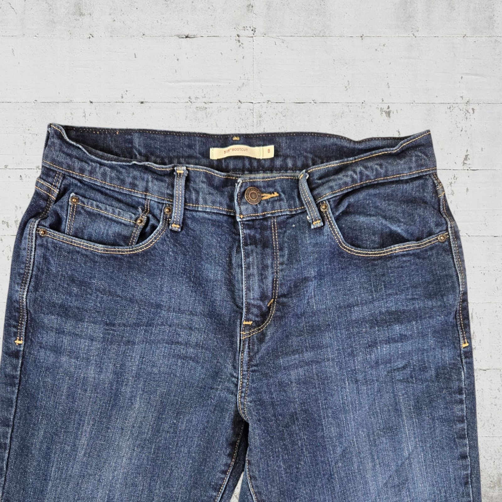 Levi's Levis 515 Dark Wash Bootcut Jeans Size 8 Size 30" / US 8 / IT 44 - 4 Thumbnail