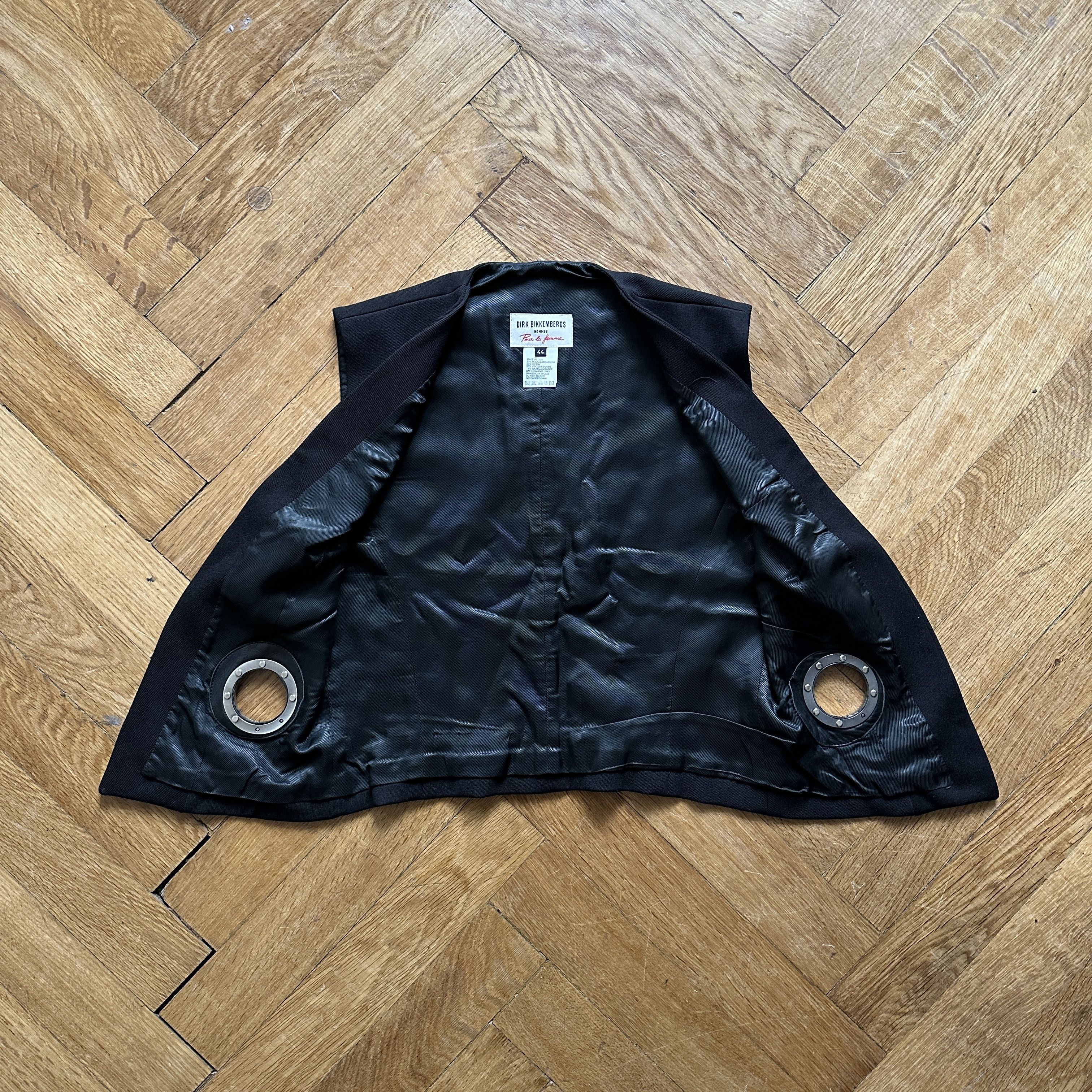 Dirk Bikkembergs 1996 Homme Pour La Femme Metal Ring Vest Size M / US 6-8 / IT 42-44 - 5 Thumbnail