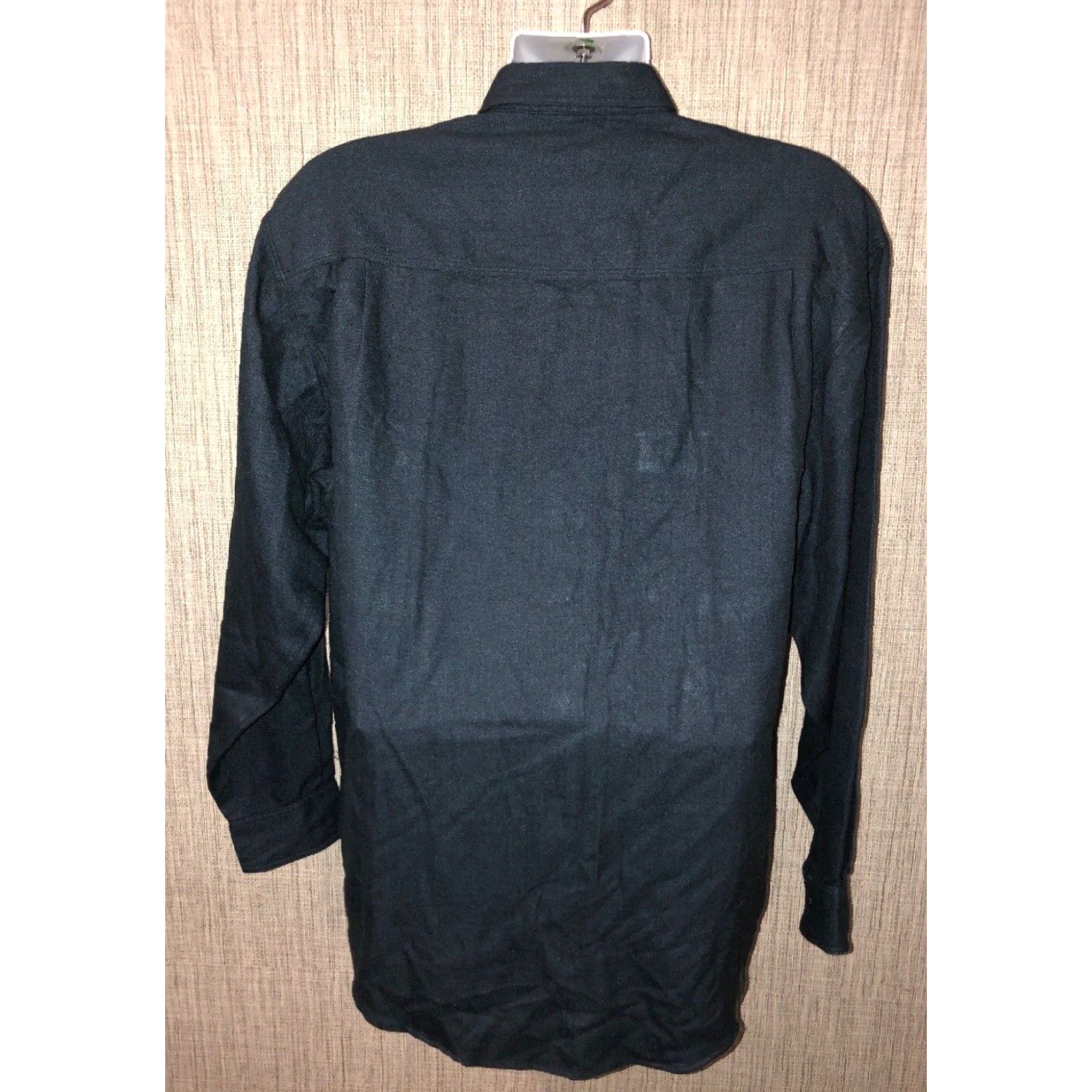 Vintage CARA Mens Blue Striped Silk-Wool Long Sleeve Button-Up Shirt Size L Size US L / EU 52-54 / 3 - 4 Thumbnail