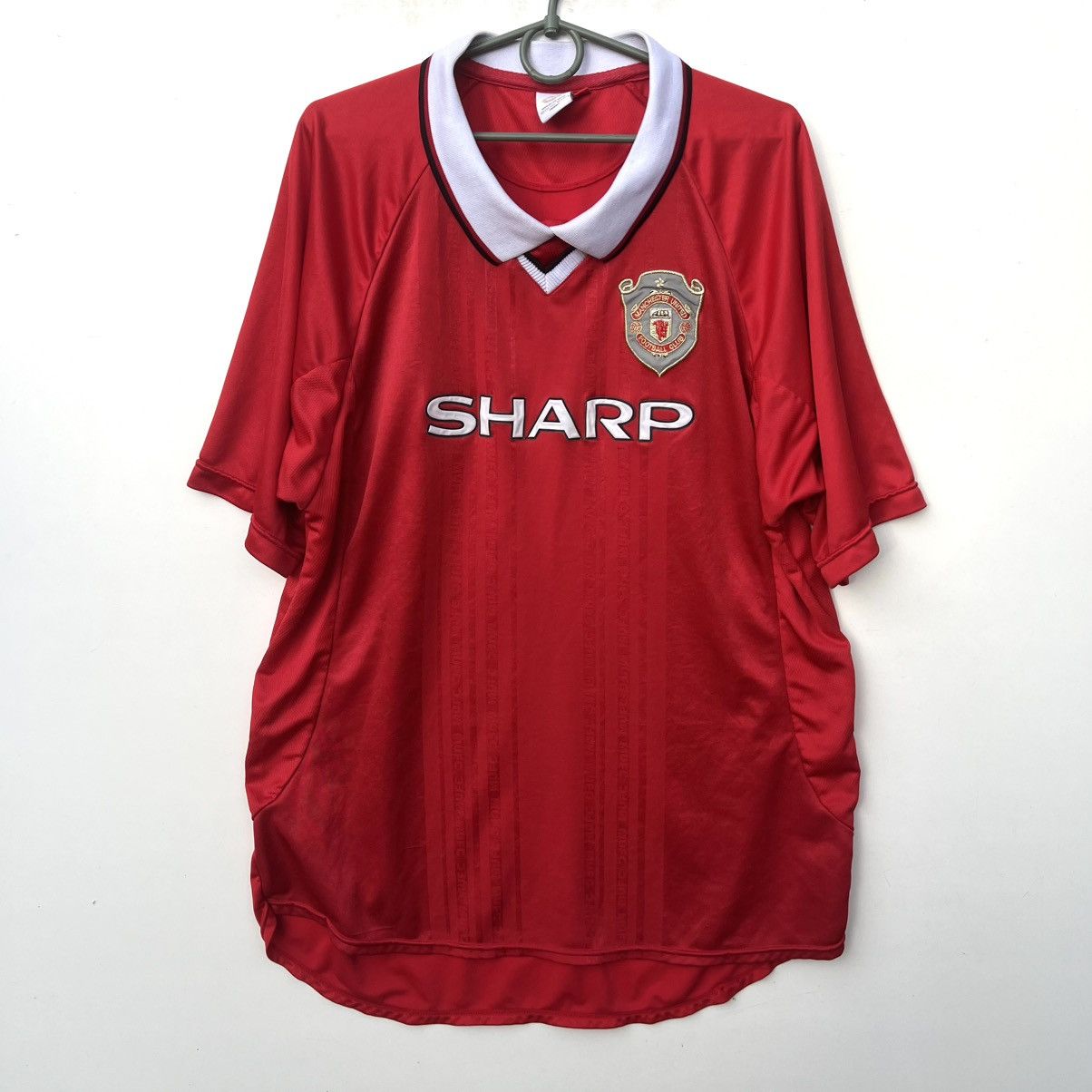 Vintage Manchester united soccer jersey sharp football t shirt Size US XXL / EU 58 / 5 - 1 Thumbnail