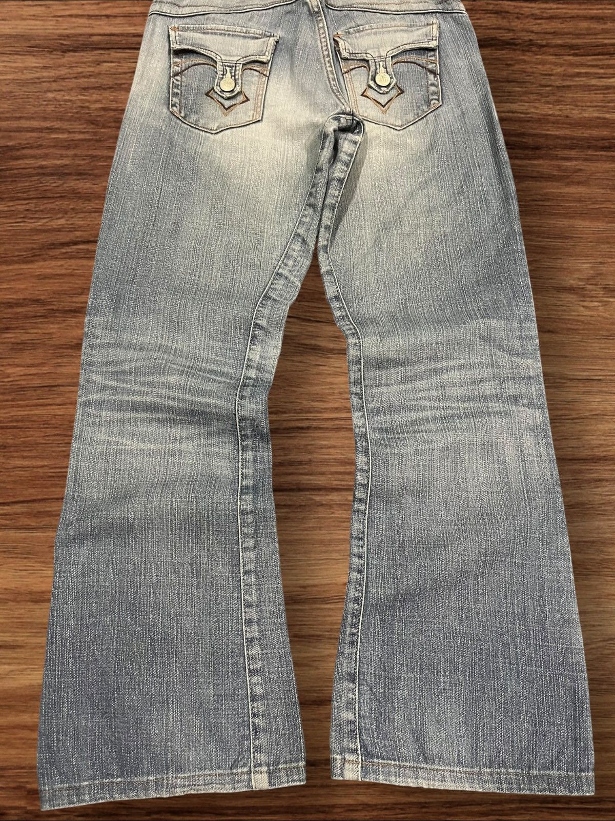 Edwin × Japanese Brand Vintage Japanese Brand Edwin Venus Blue Washed Flare Jeans Size 28" / US 6 / IT 42 - 12 Thumbnail