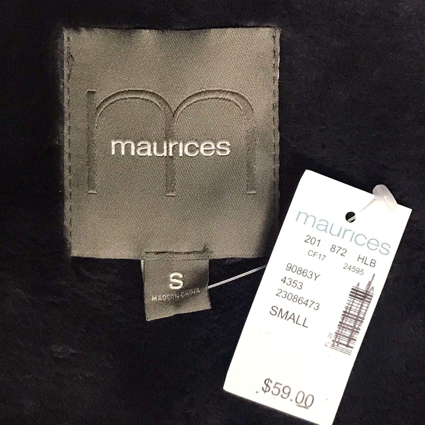 Vintage Maurices Women Gray Shimmer Faux Suede/Faux Fur Lining Snap Sleeveless Vest S Size S / US 4 / IT 40 - 5 Thumbnail