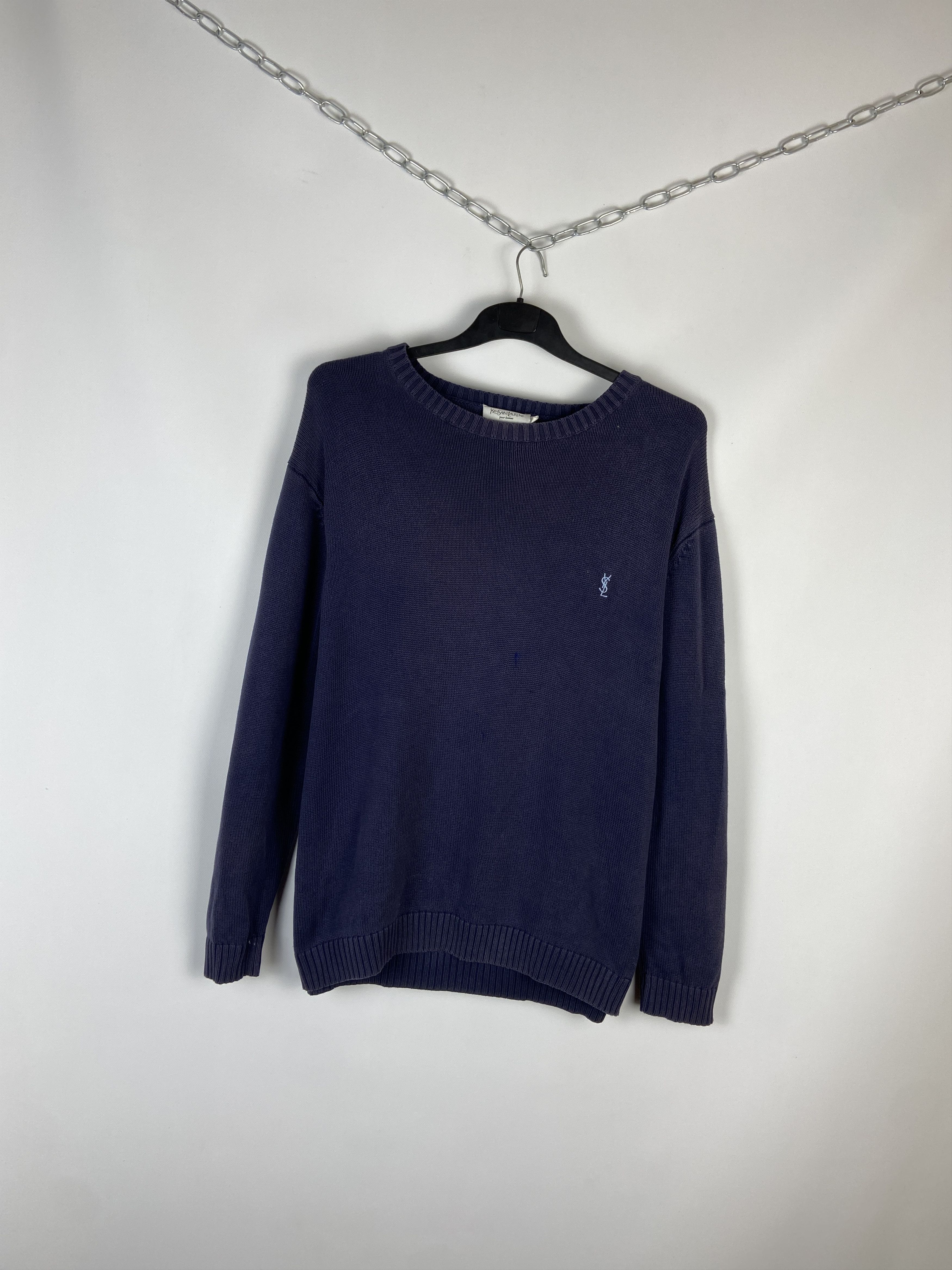 Vintage Vintage Yves Saint Laurent Knitted Sweater Size US L / EU 52-54 / 3 - 2 Thumbnail