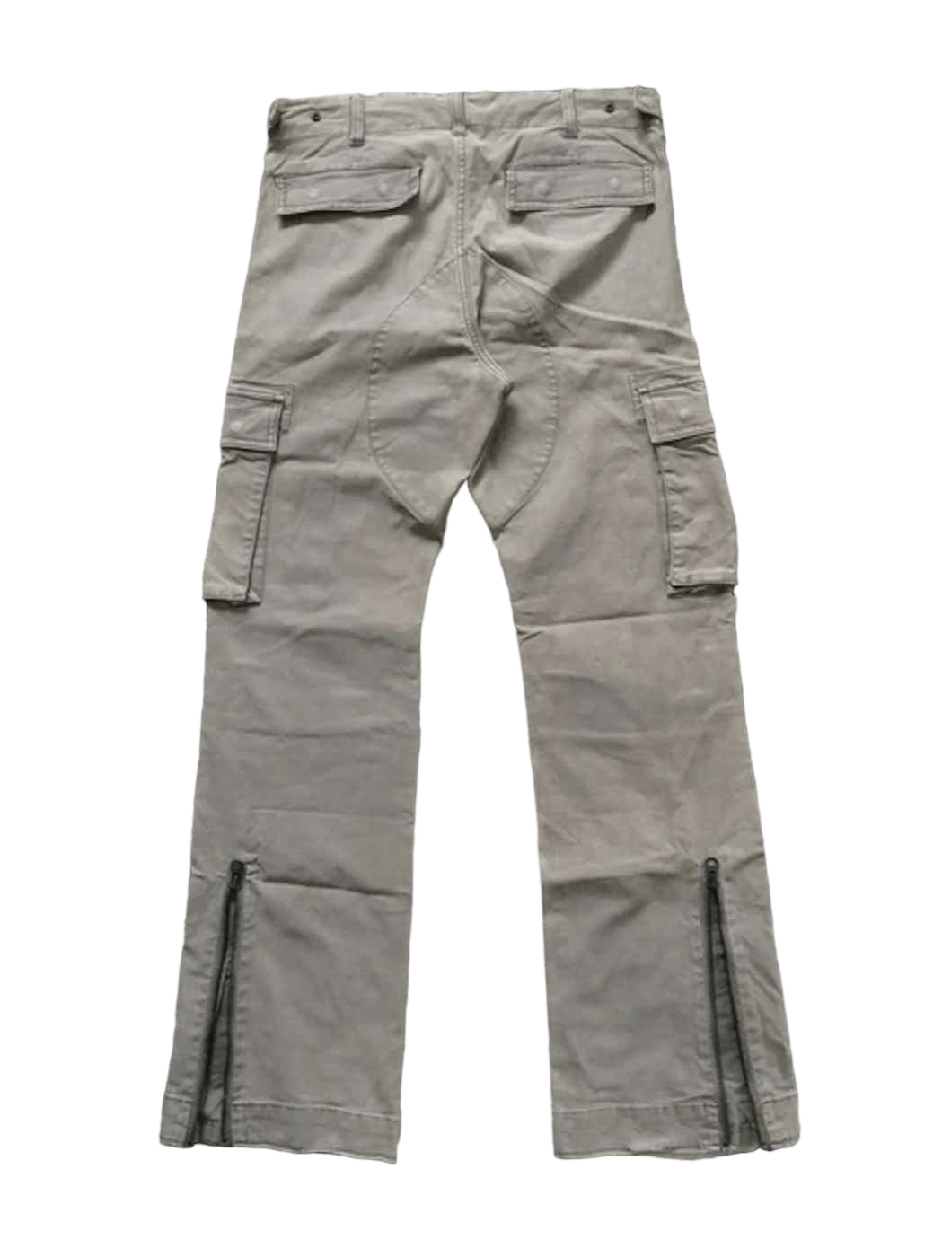 image of Beauty Youth x Military Beauty & Youth By United Arrows Zipper Cargo Trousers in Dark Green (Size 3