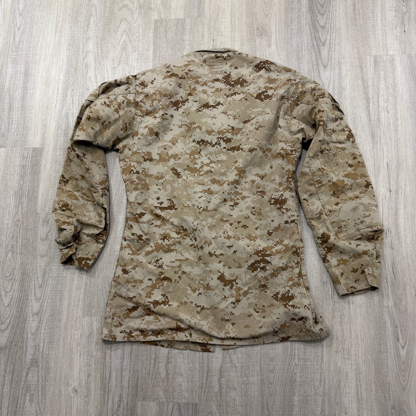 Vintage US Marines Military Shirt Jacket Men's Small Extra Long Size US S / EU 44-46 / 1 - 7 Thumbnail
