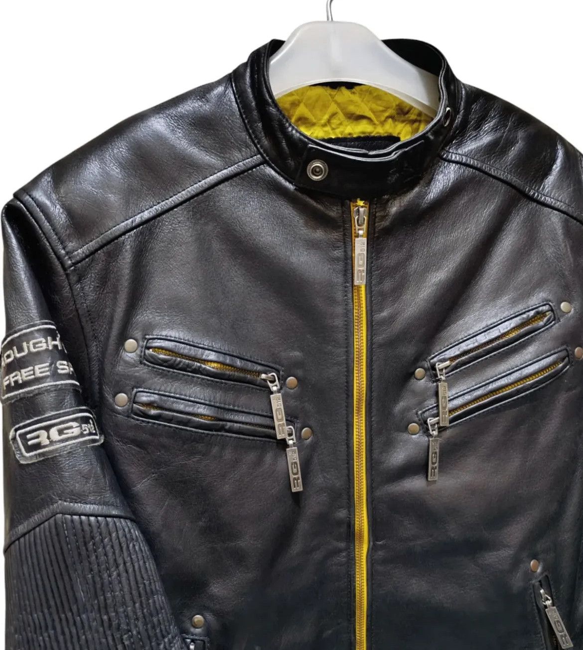 Japanese Brand 2000s RG512 Biker Genuine Leather Jacket Size US M / EU 48-50 / 2 - 2 Thumbnail