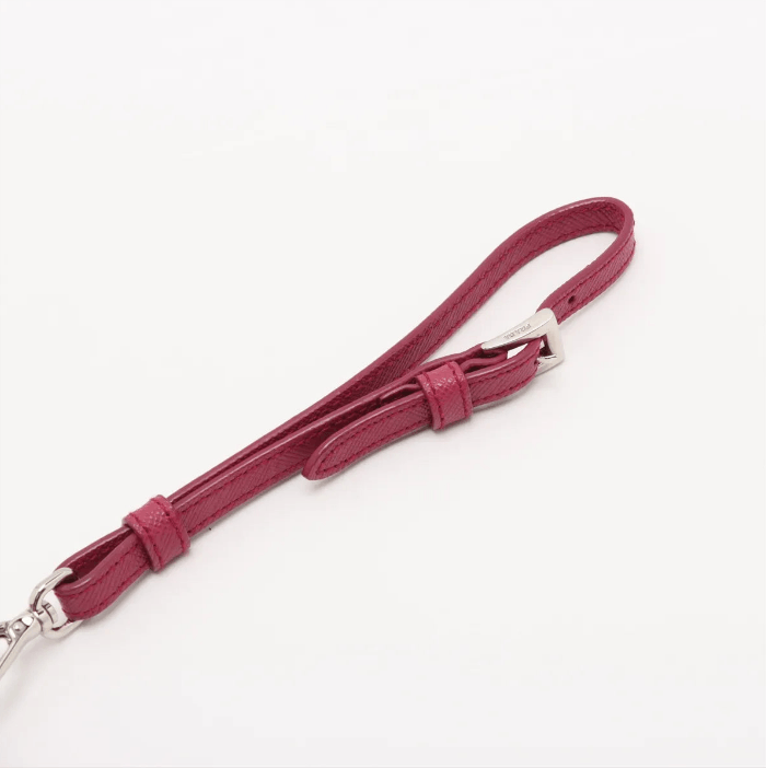 Prada Tessuto Nylon Leather Wristlet Hot Pink Size ONE SIZE - 5 Thumbnail