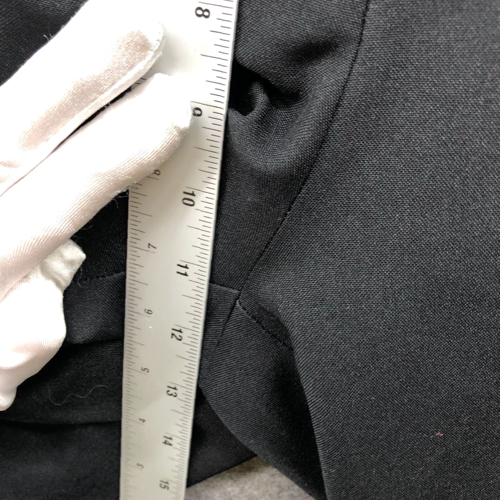 Asos ASOS Curve Tapered Dress Pants Womens 18 Black Ankle Rise 11" Size 40" / US 18 - 7 Thumbnail