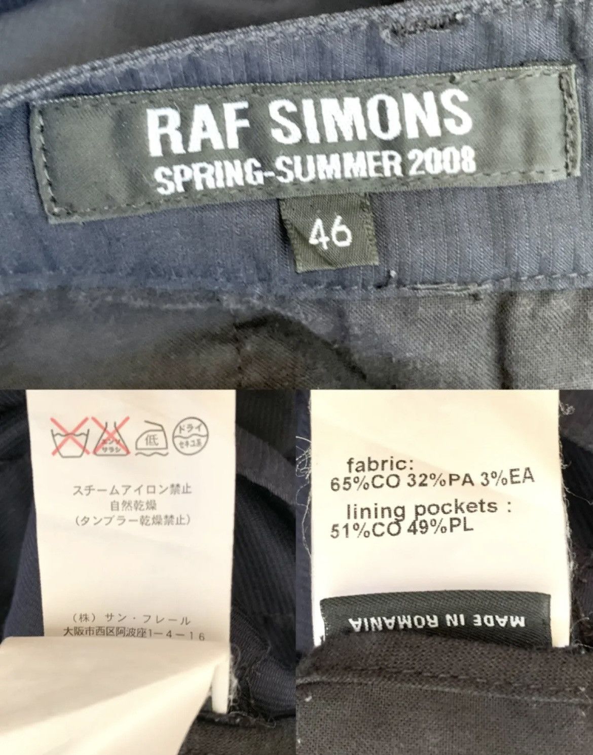 Raf Simons Raf simon 2008ss DEFORMED DESIGN PANTS Size US 32 / EU 48 - 5 Thumbnail