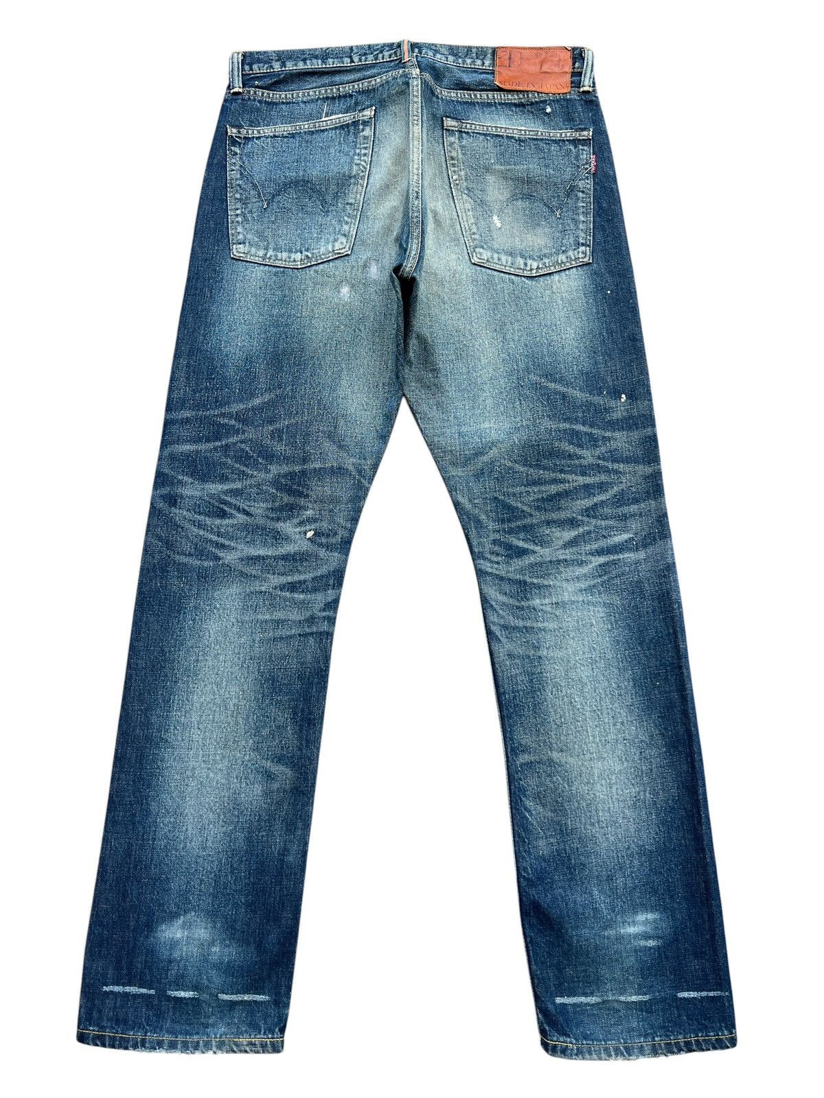 Edwin Vintage Edwin Selvedge Distressed Denim Jeans 36x34 Size US 36 / EU 52 - 3 Thumbnail
