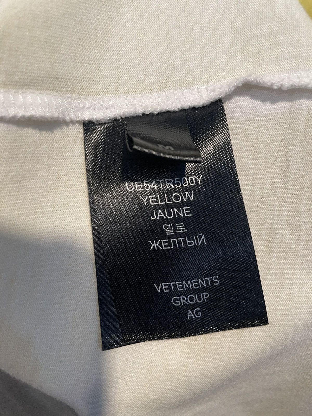 Vetements VETEMENTS👾 Yellow Game Changing Tee Shirt *RARE* Size US M / EU 48-50 / 2 - 6 Thumbnail