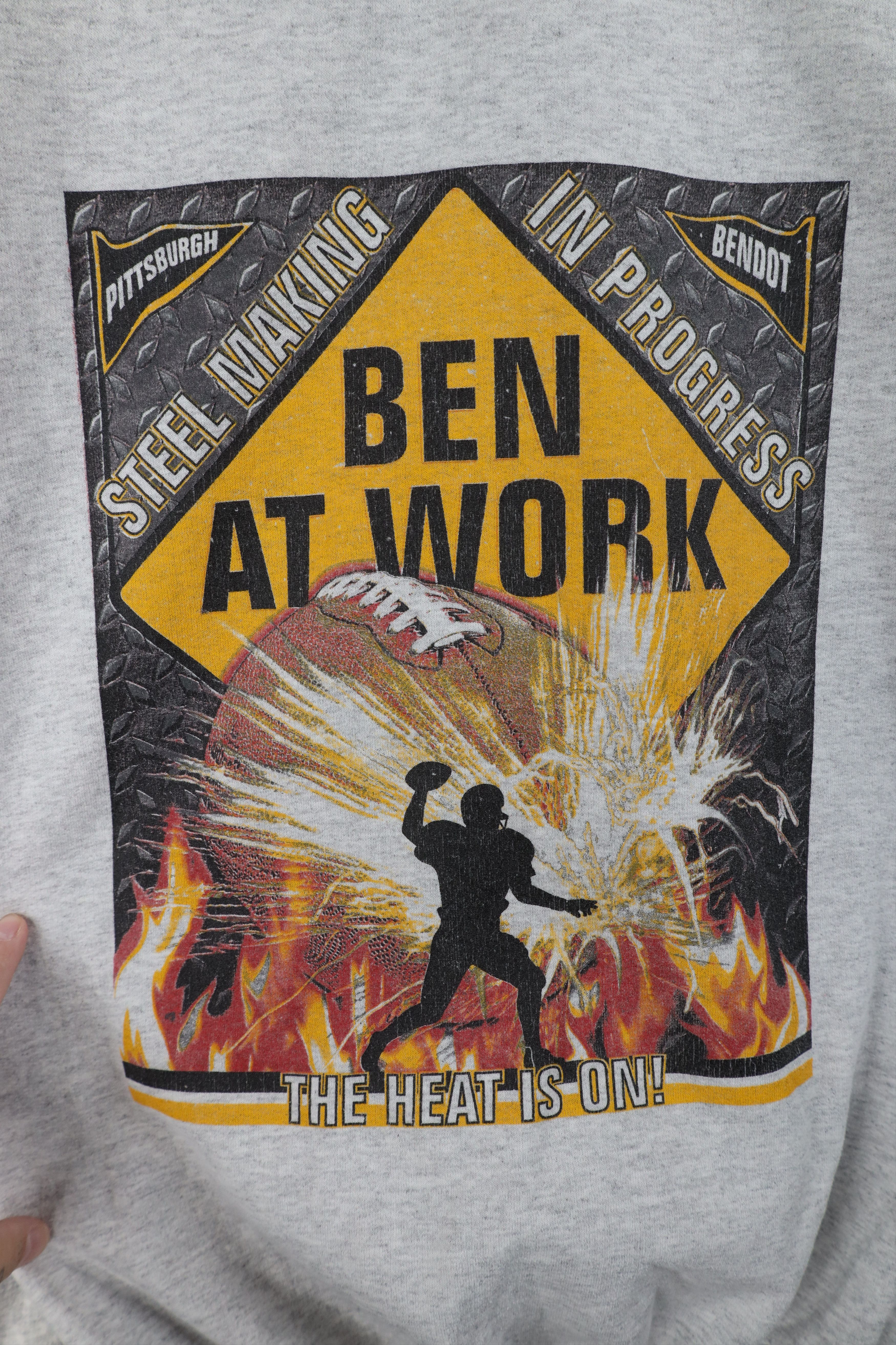 Vintage Vintage Roethlisberger Pittsburgh Football Sweatshirt Size US L / EU 52-54 / 3 - 4 Thumbnail